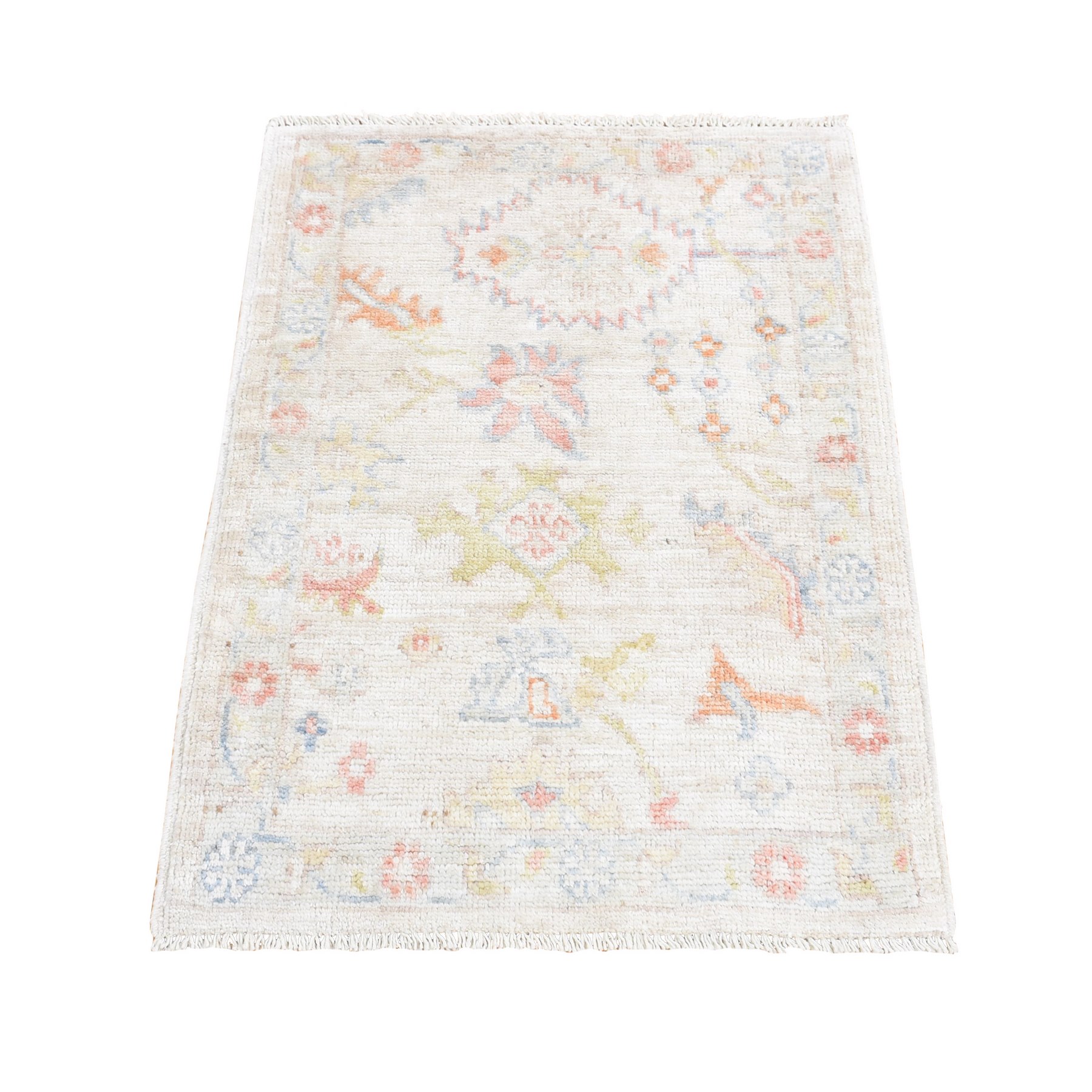 transitional Wool Hand-Knotted Area Rug 2'2