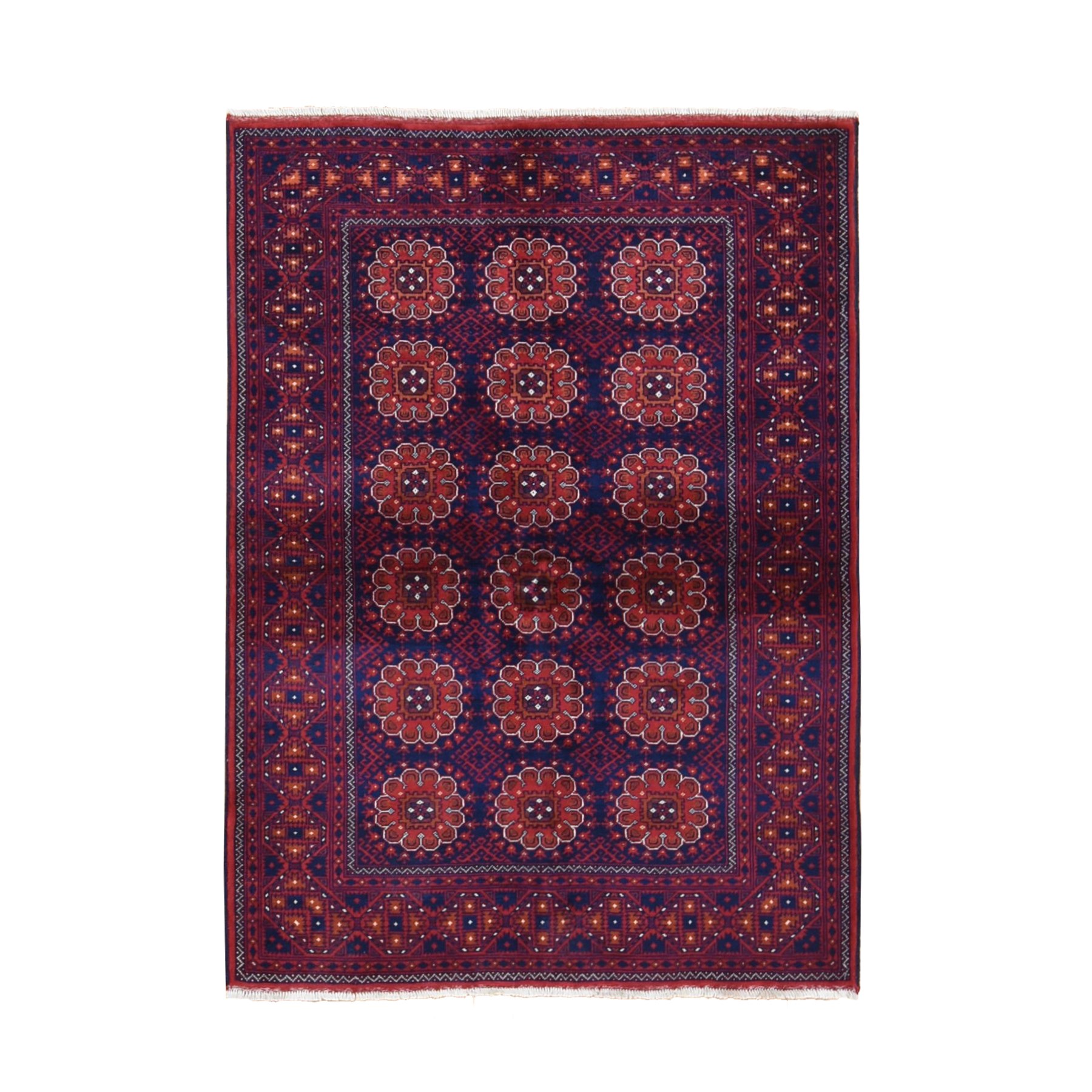 traditional Silk Hand-Knotted Area Rug 4'6