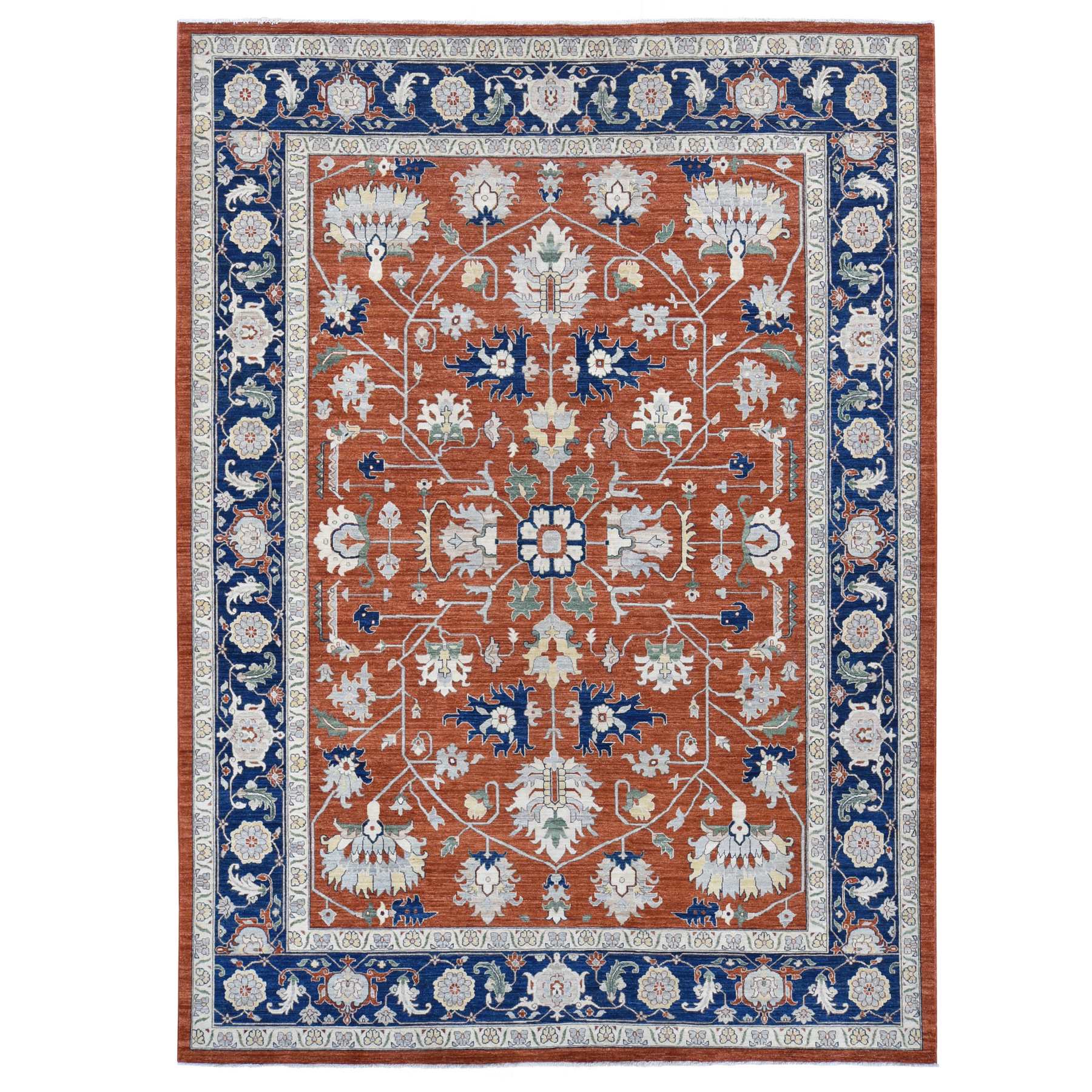  Wool Hand-Knotted Area Rug 10'0