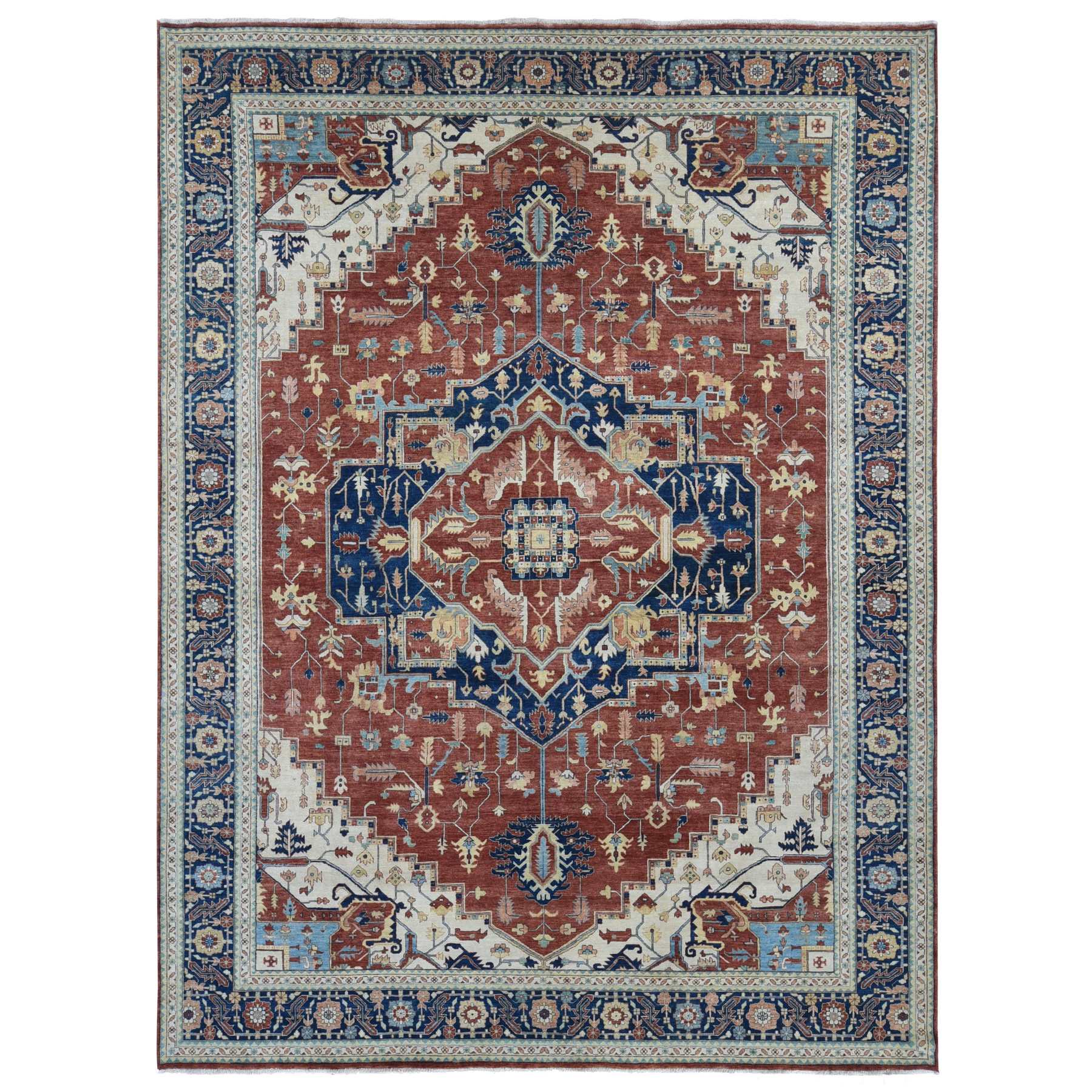  Wool Hand-Knotted Area Rug 10'1