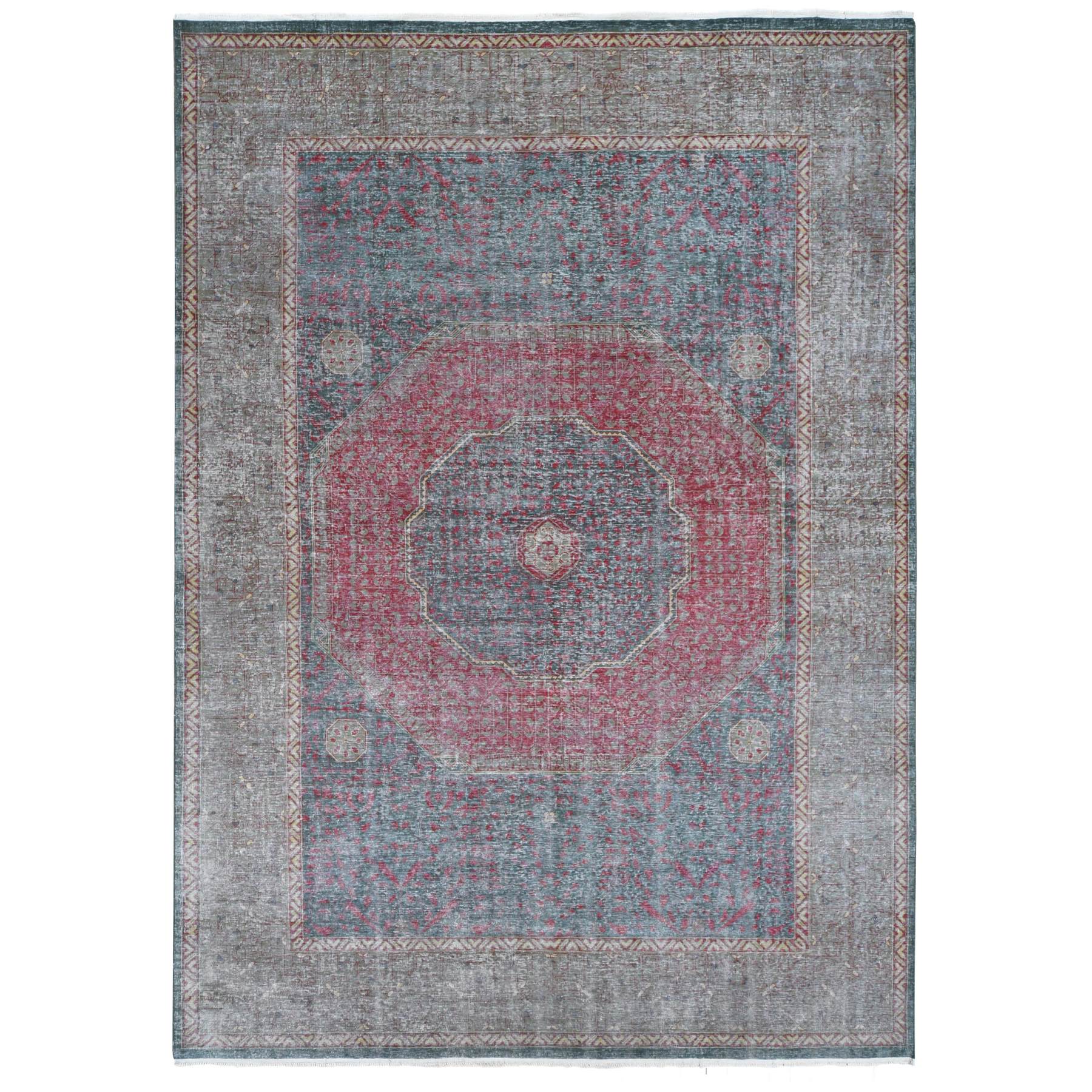 transitional Wool Hand-Knotted Area Rug 9'6