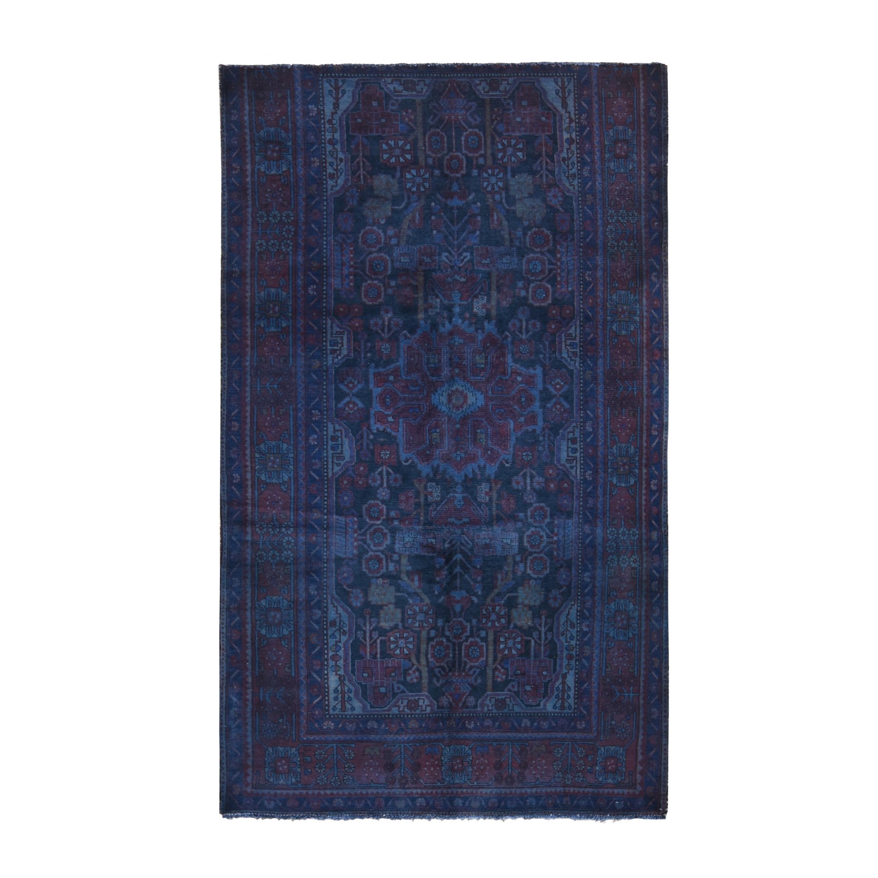  Wool Hand-Knotted Area Rug 5'2