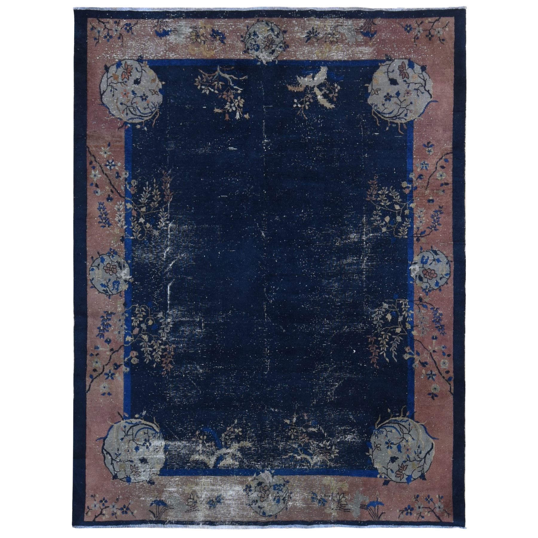  Wool Hand-Knotted Area Rug 9'3