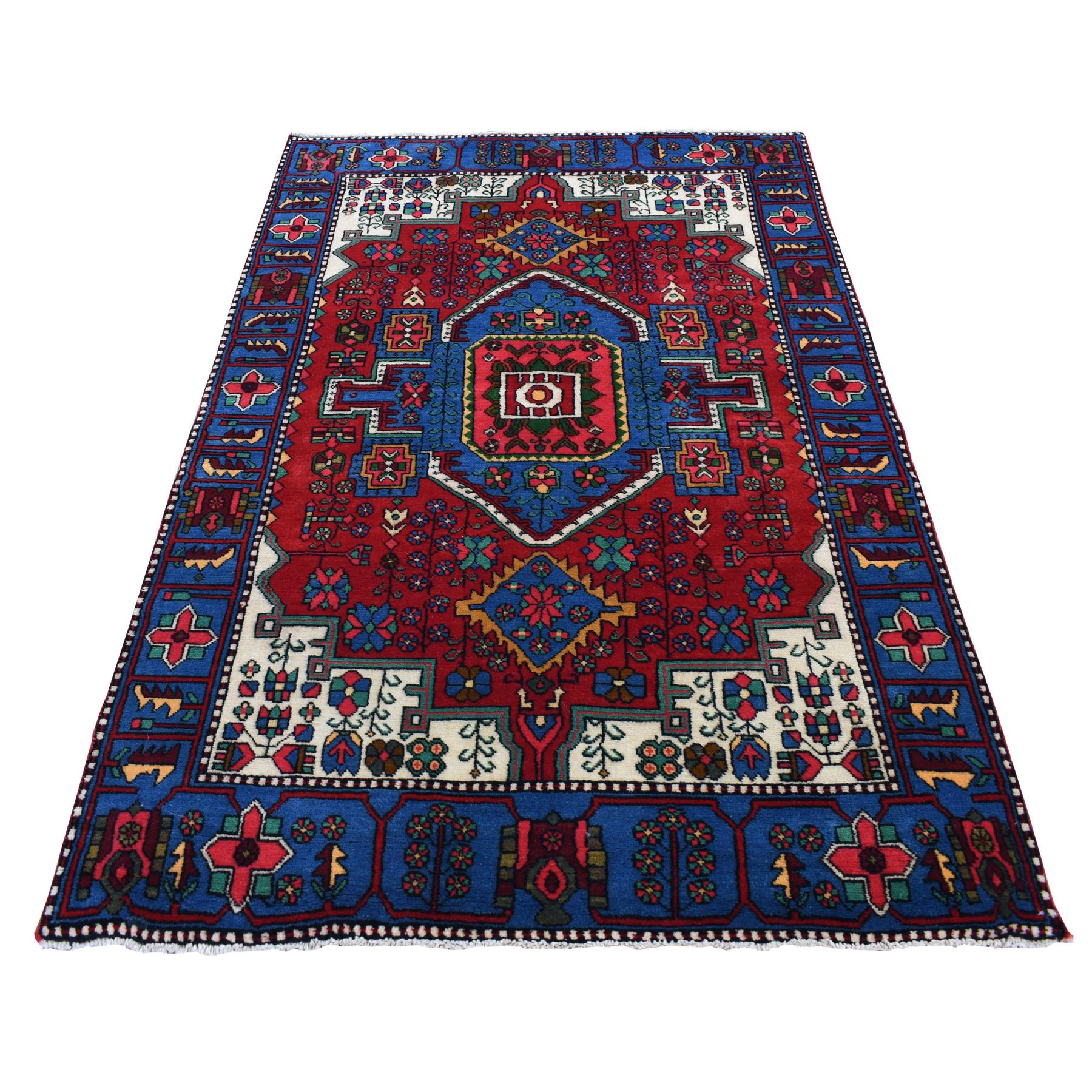 traditional Wool Hand-Knotted Area Rug 4'7
