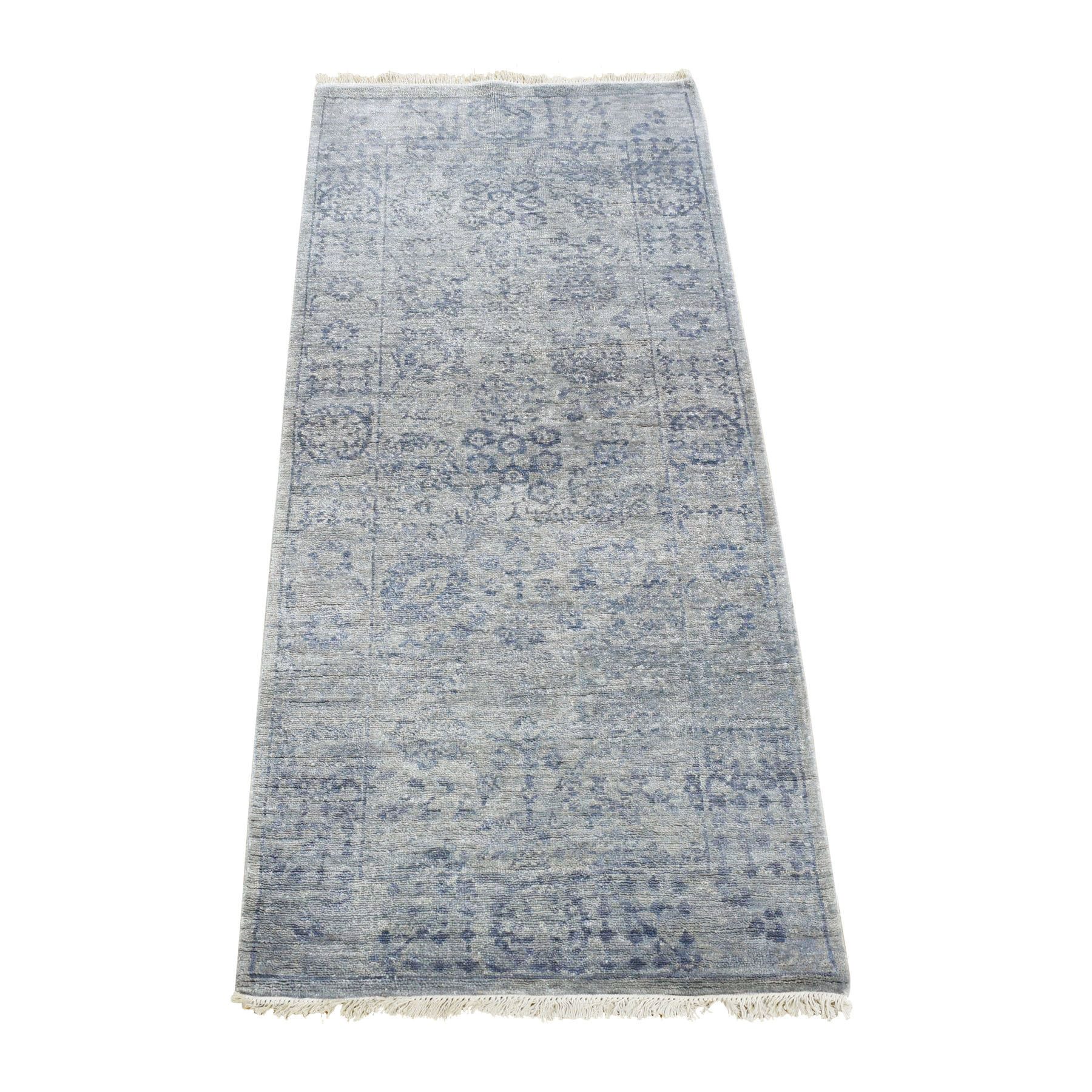  Silk Hand-Knotted Area Rug 2'6