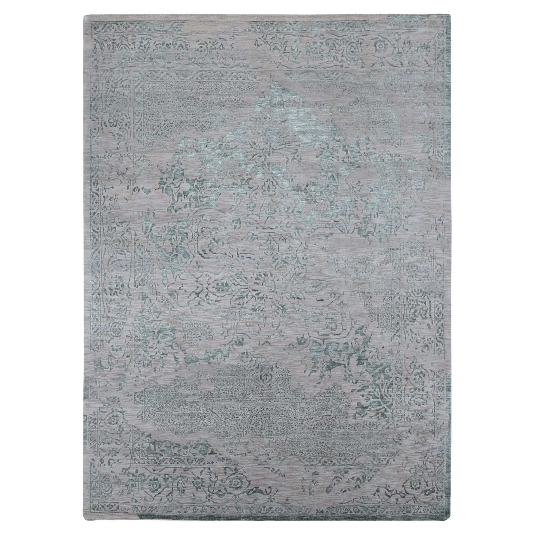  Silk Hand-Knotted Area Rug 8'10