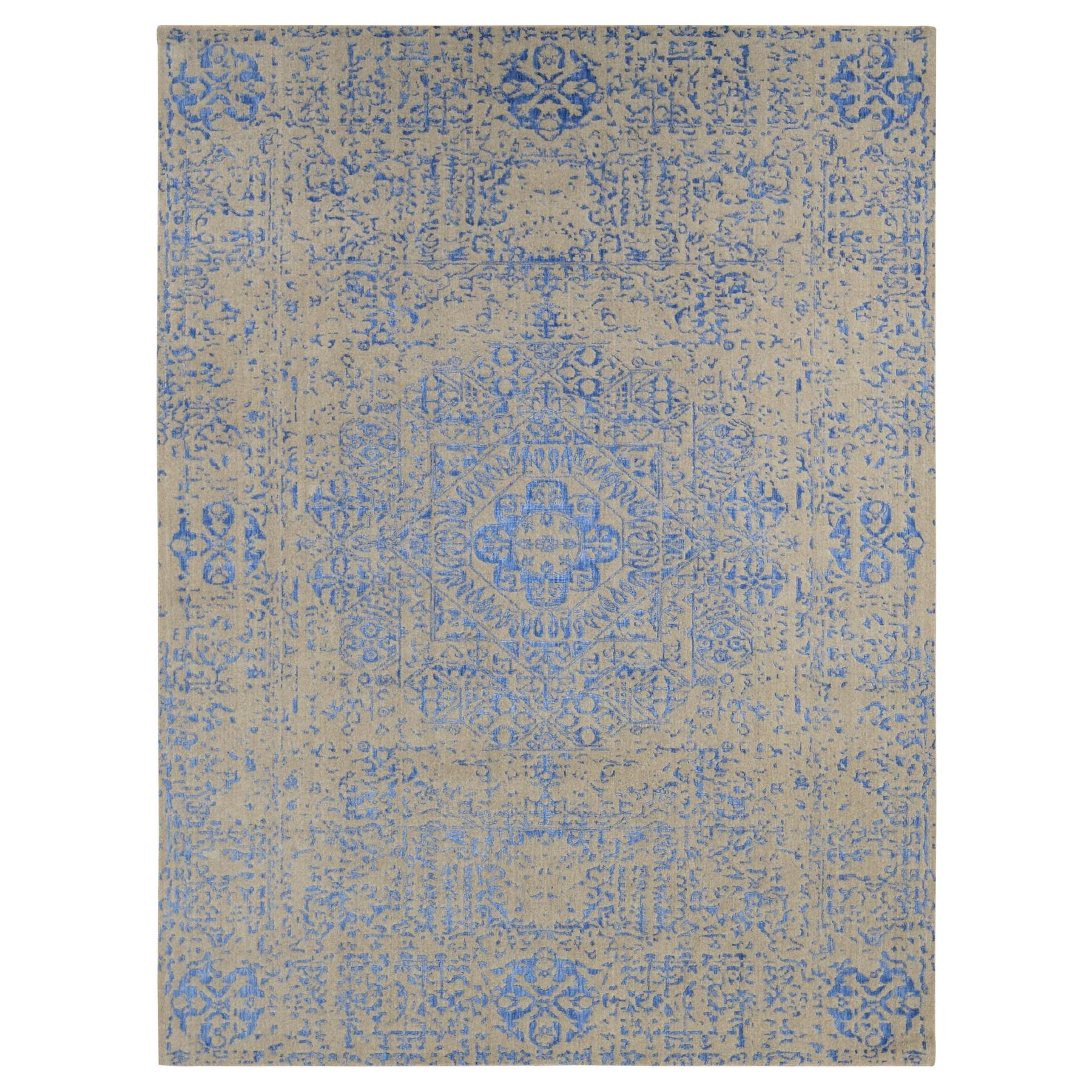 transitional Silk Power-Loomed Area Rug 8'9
