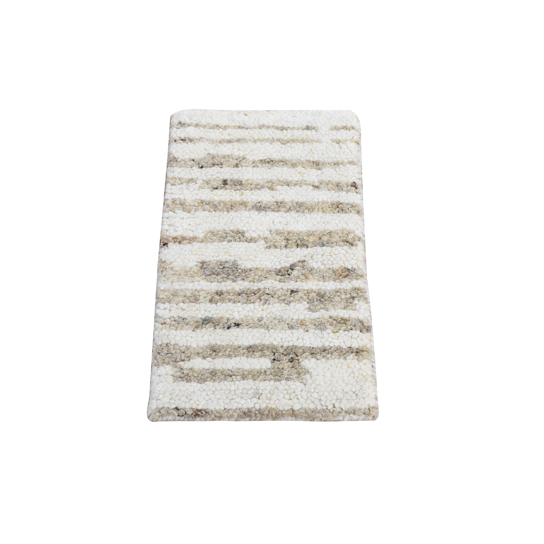  Wool Hand-Knotted Area Rug 1'1