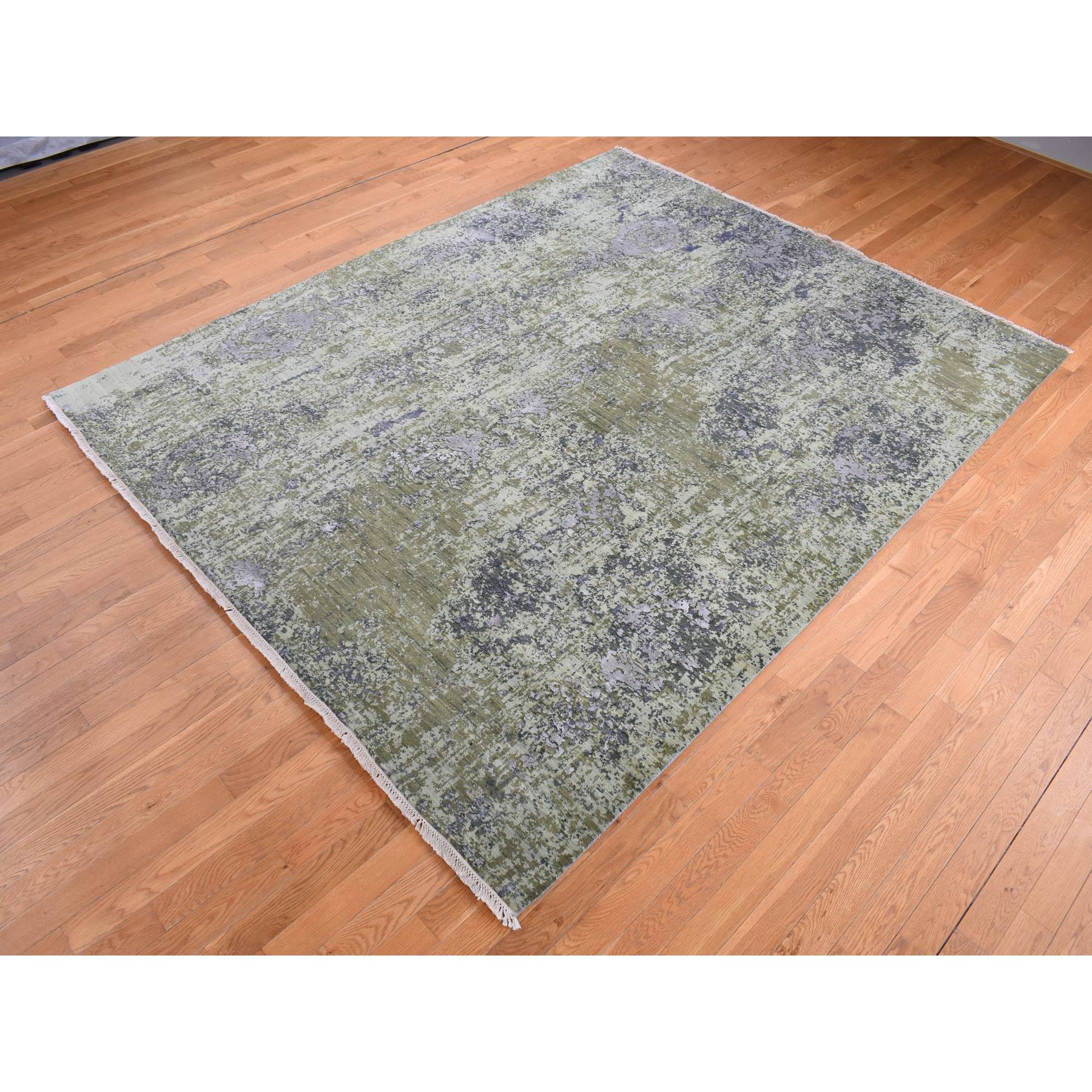  Silk Hand-Knotted Area Rug 8'1