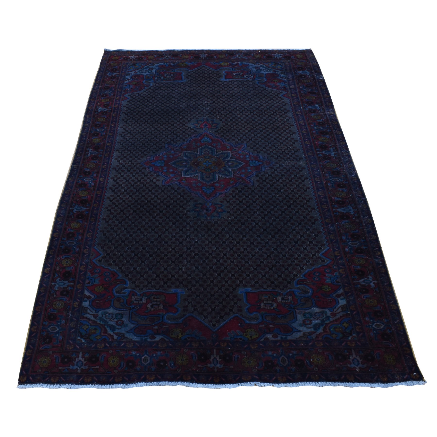  Wool Hand-Knotted Area Rug 5'4
