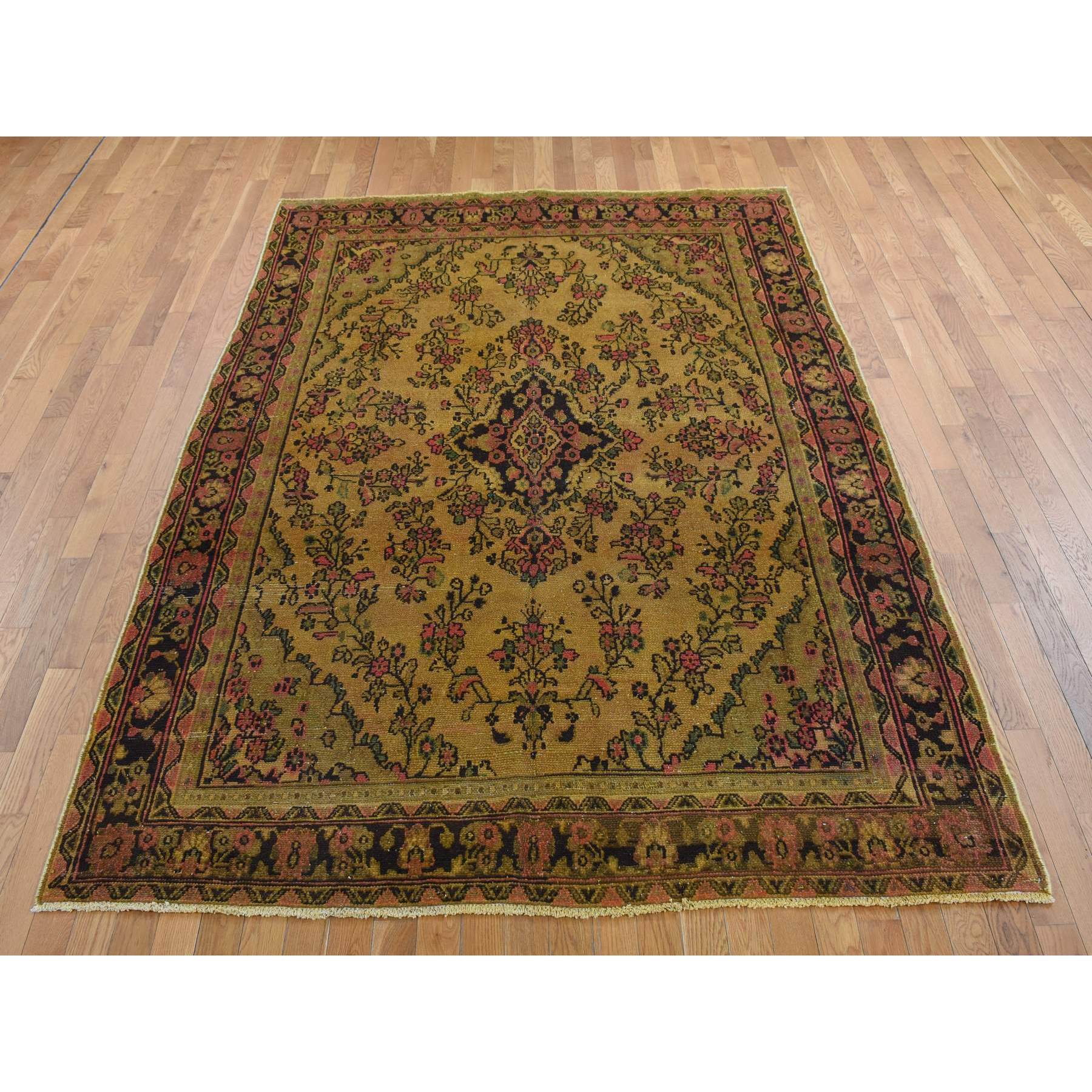  Wool Hand-Knotted Area Rug 6'6