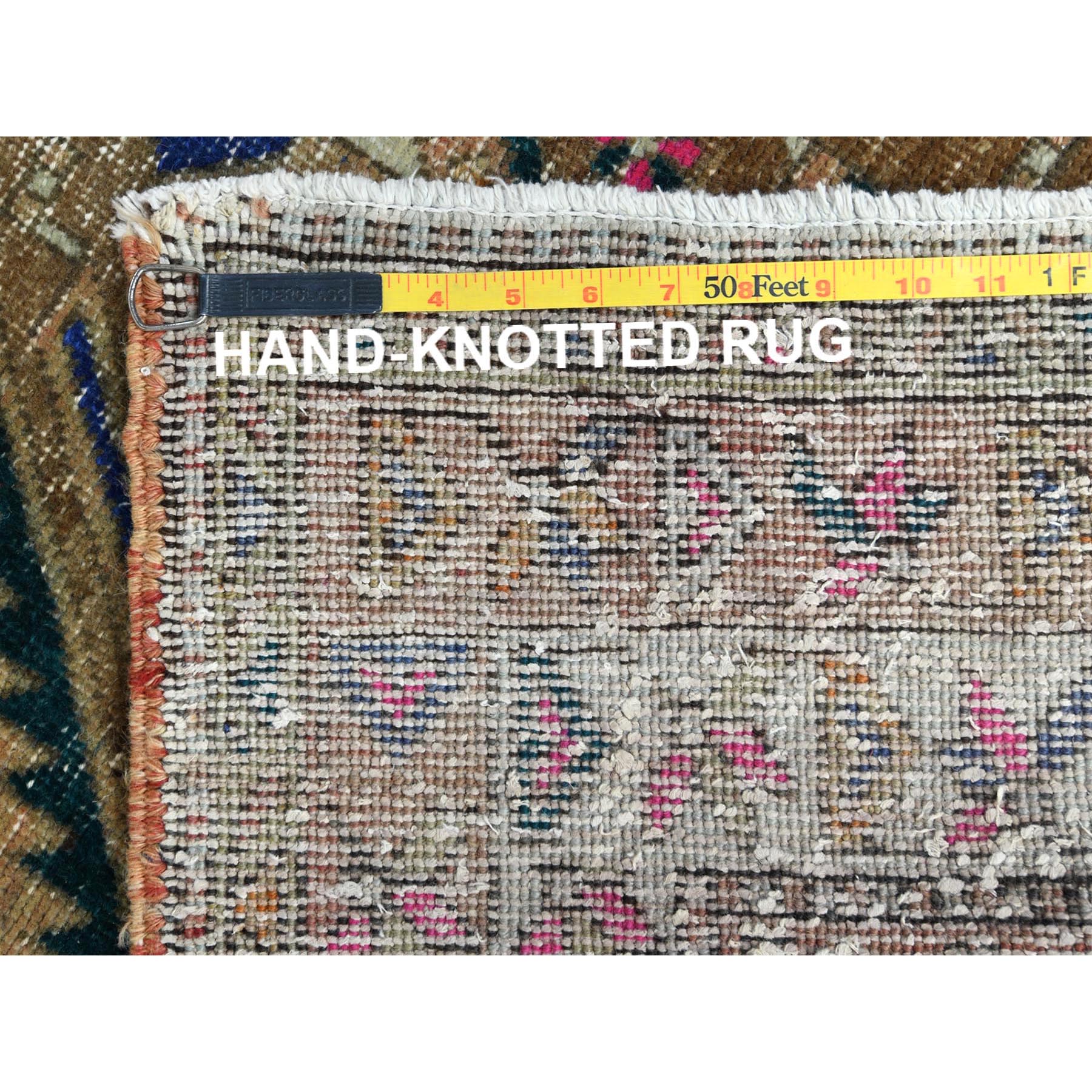  Wool Hand-Knotted Area Rug 3'9
