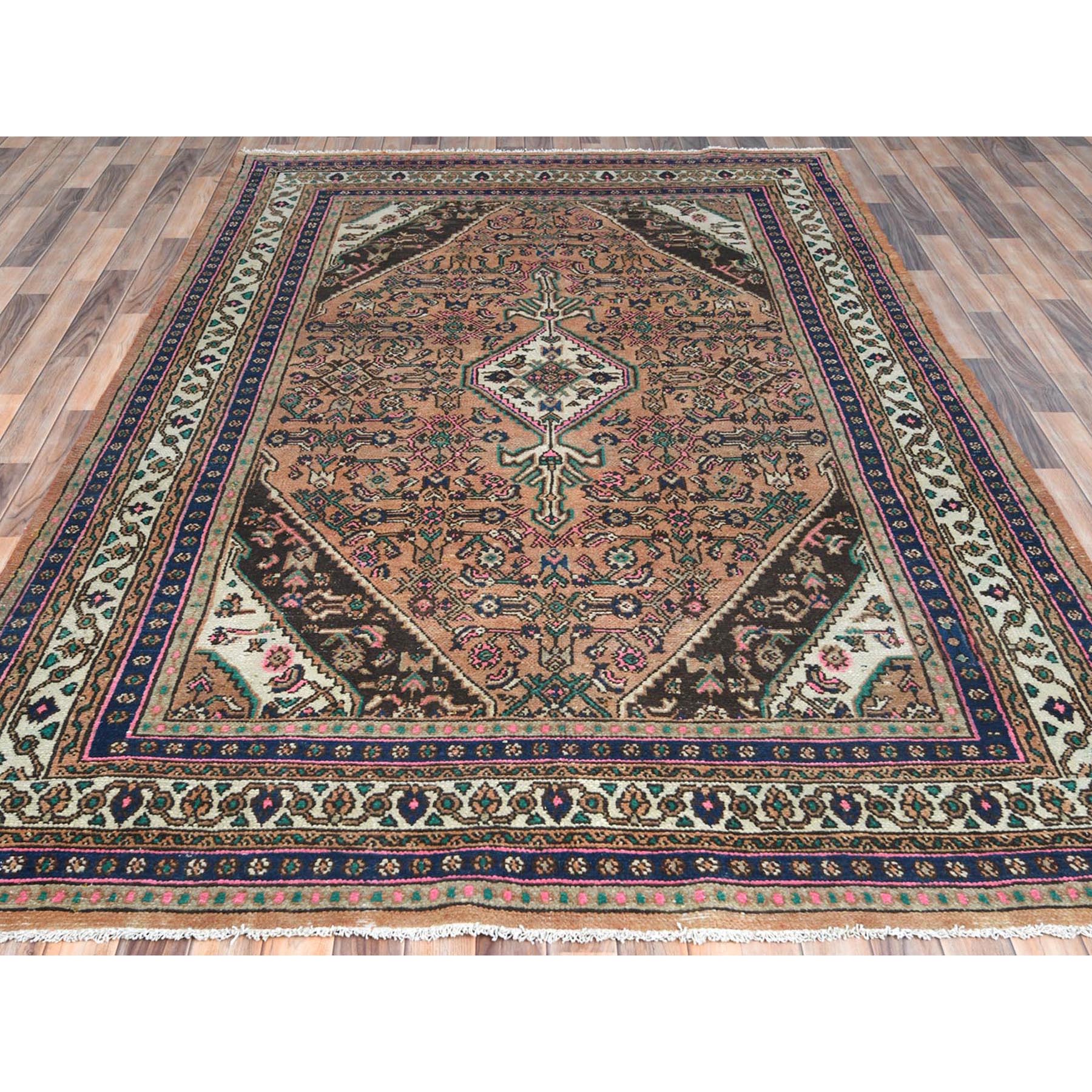  Wool Hand-Knotted Area Rug 6'8