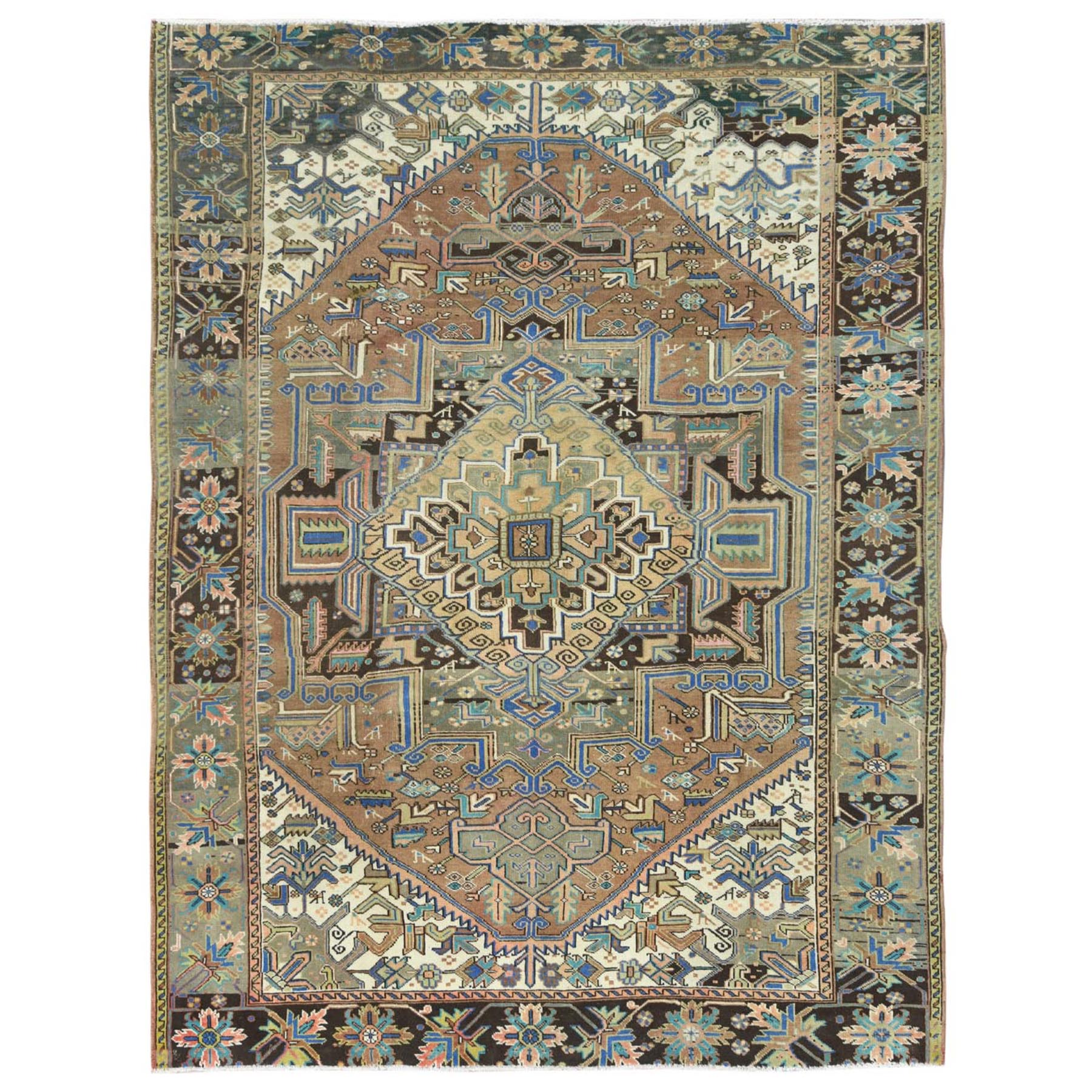  Wool Hand-Knotted Area Rug 7'10
