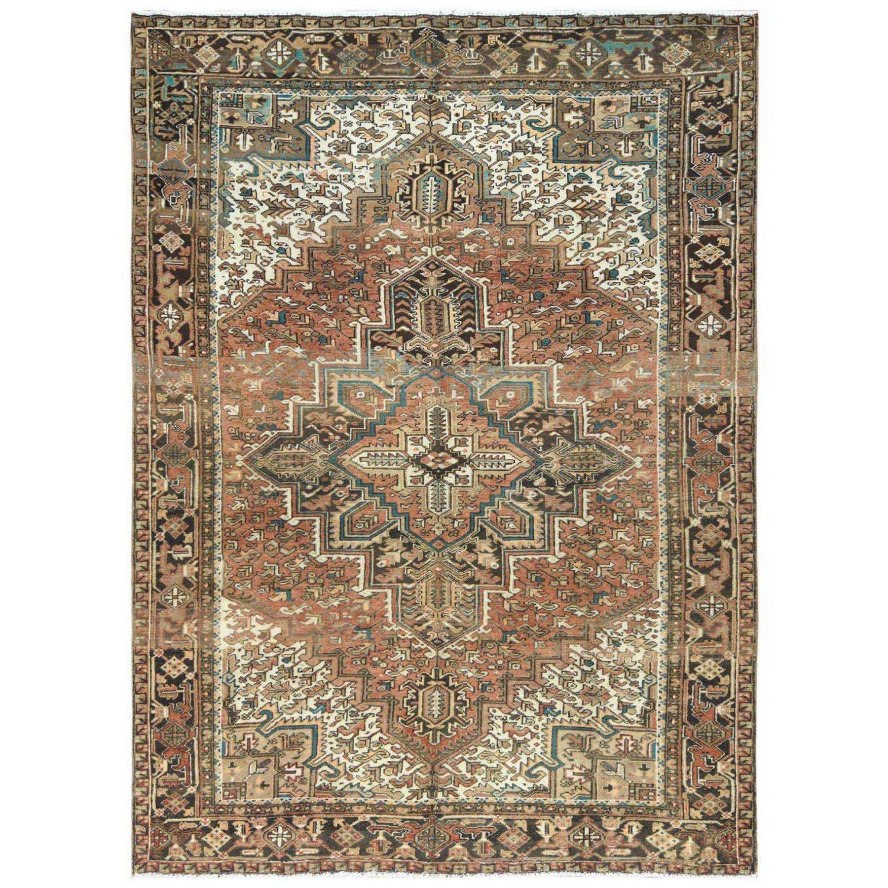  Wool Hand-Knotted Area Rug 7'9