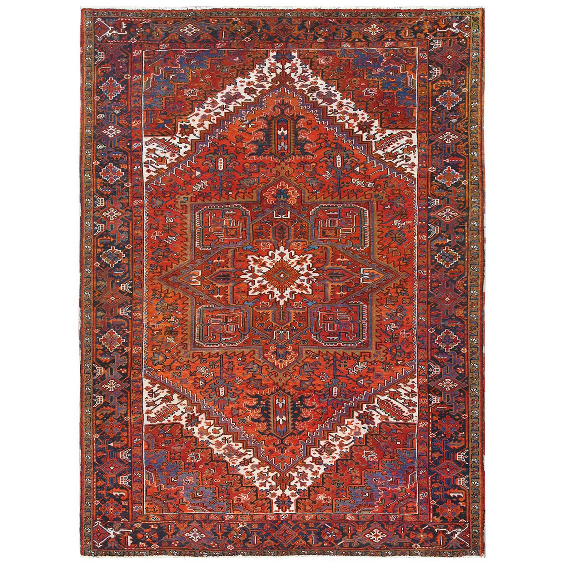  Wool Hand-Knotted Area Rug 9'4