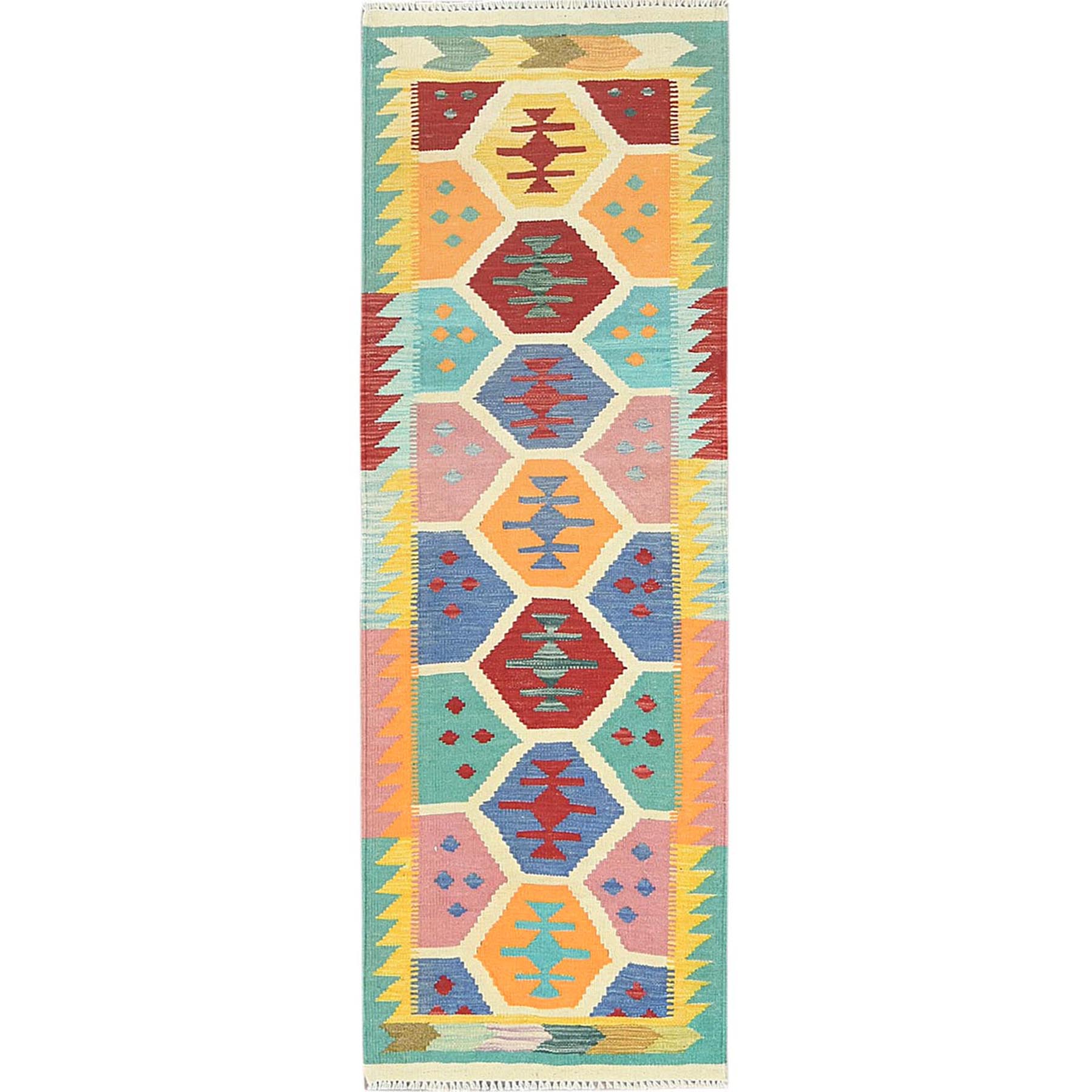 traditional Wool Hand-Woven Area Rug 2'6