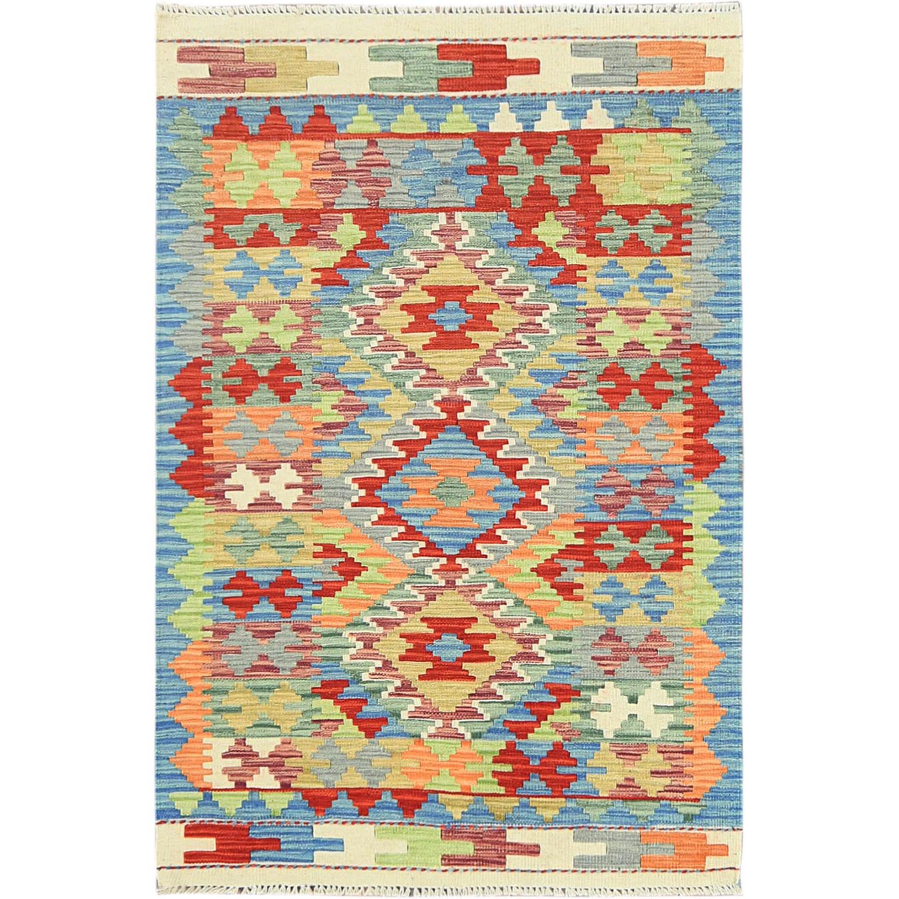 traditional Wool Hand-Woven Area Rug 3'3