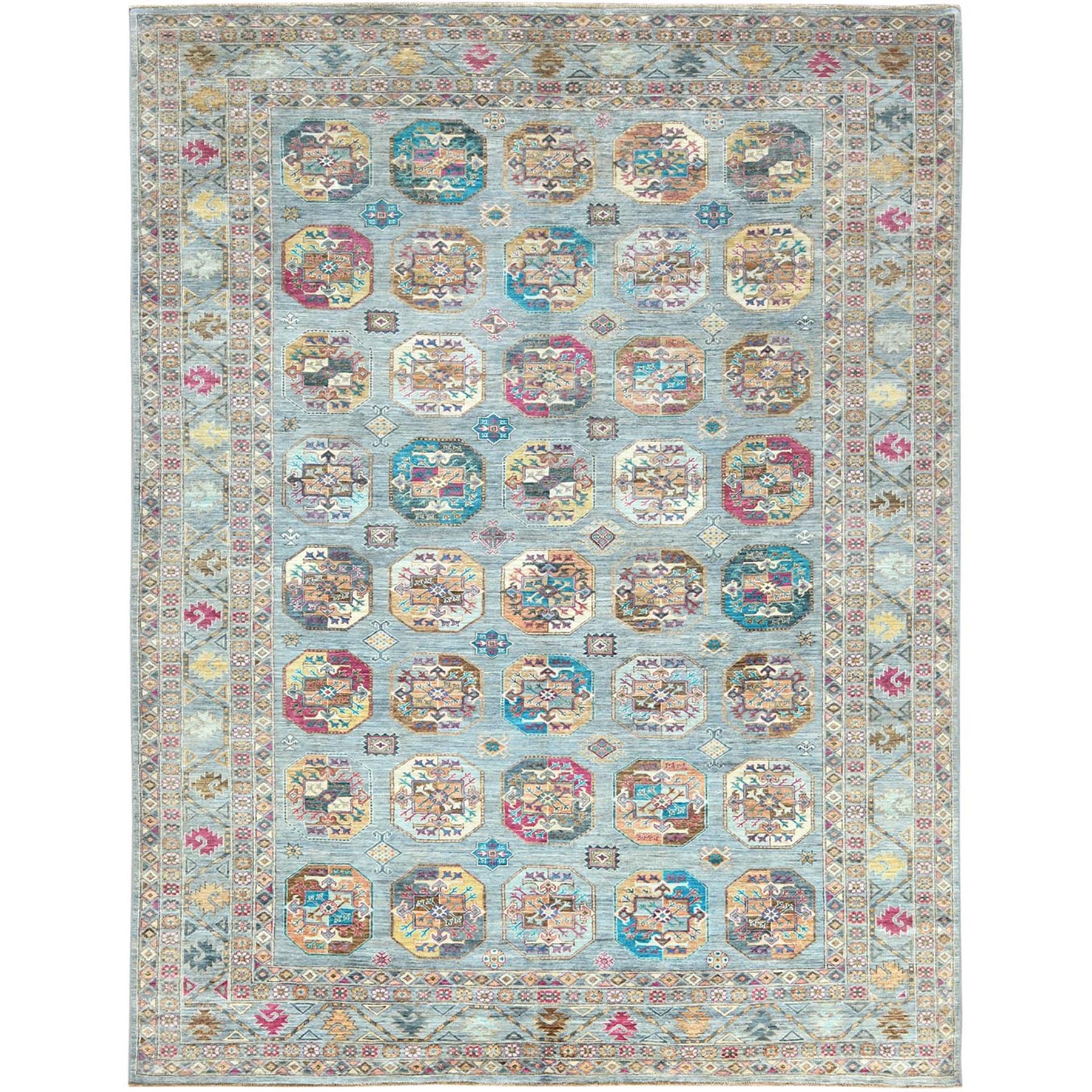  Wool Hand-Knotted Area Rug 8'8