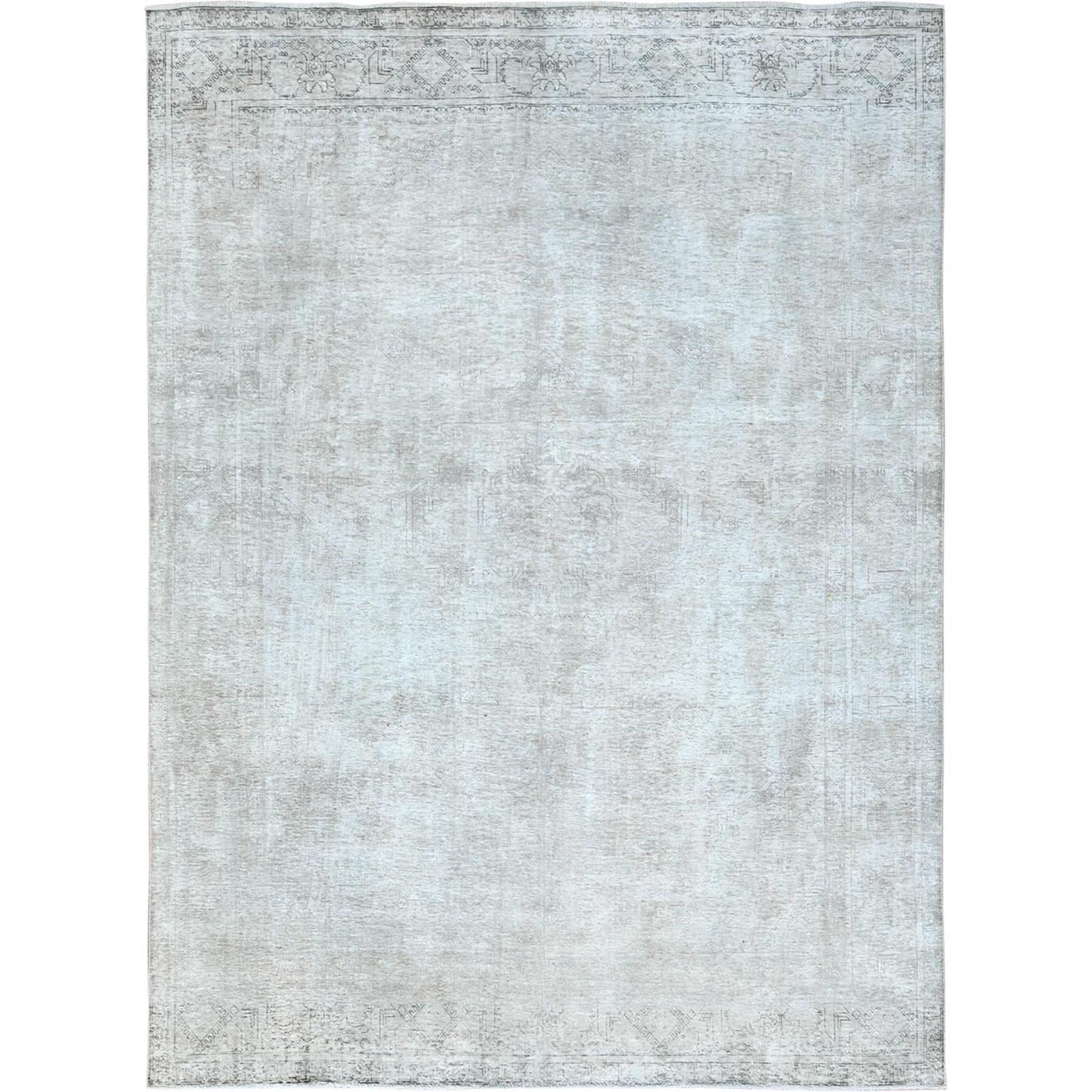  Wool Hand-Knotted Area Rug 9'6