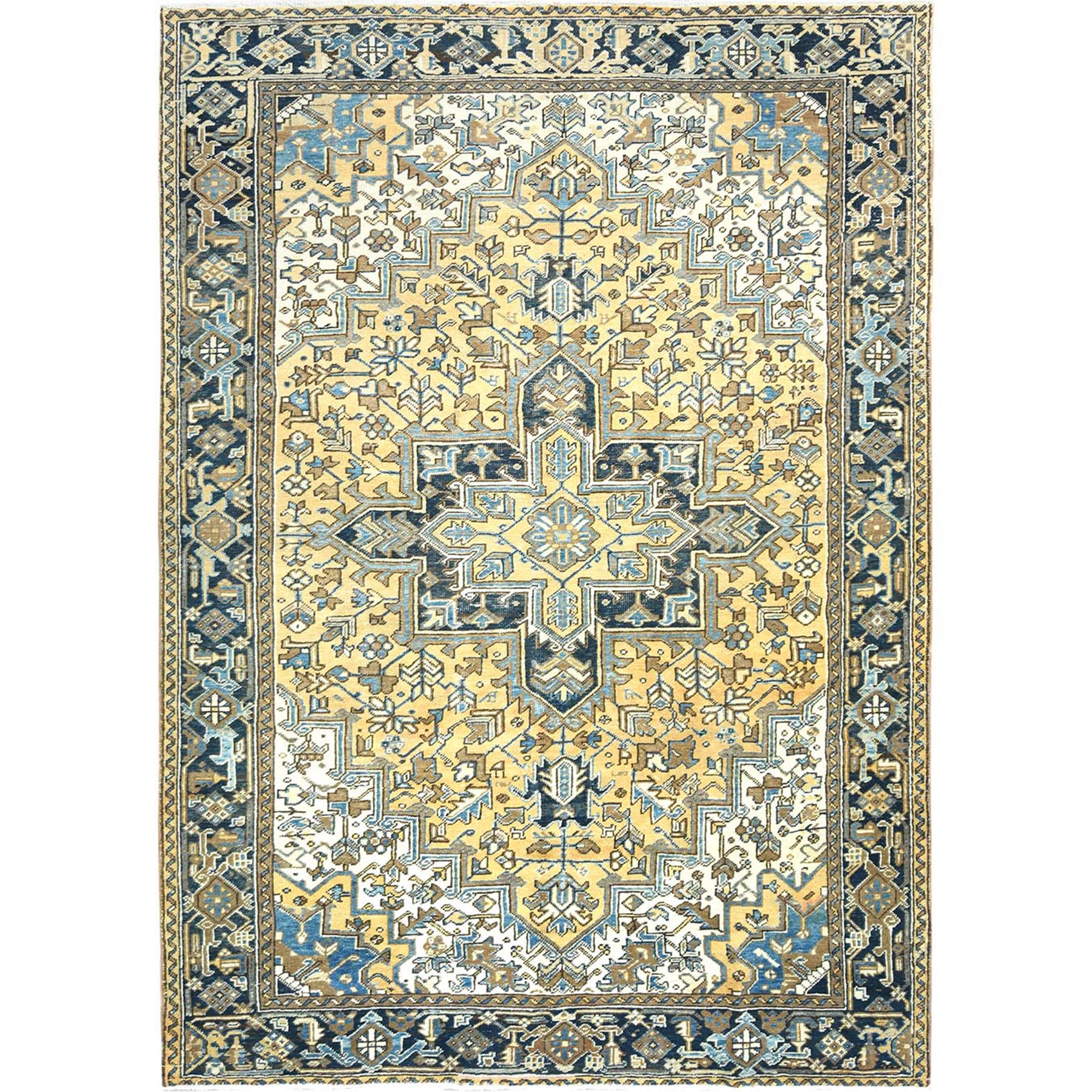  Wool Hand-Knotted Area Rug 7'8