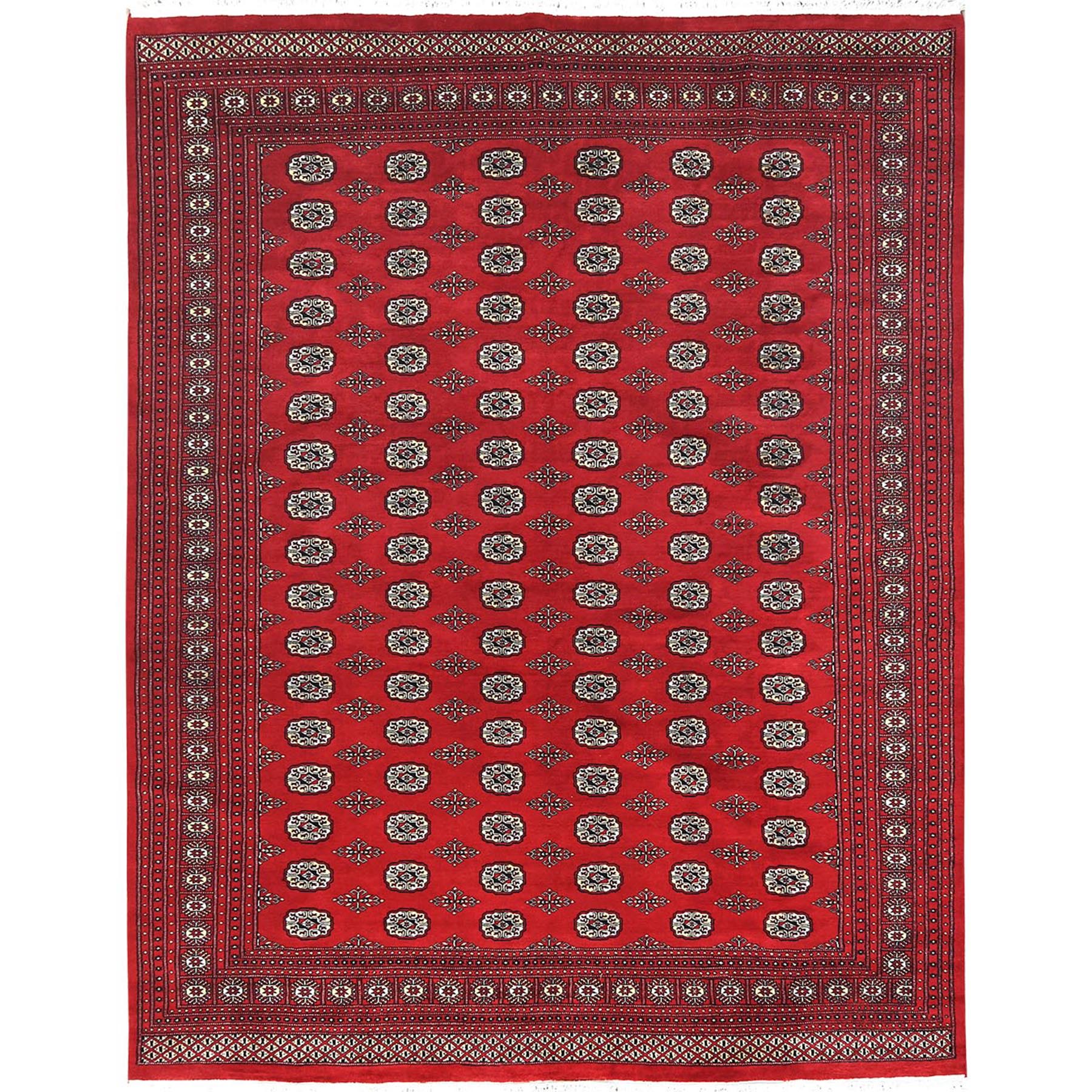 traditional Wool Hand-Knotted Area Rug 9'2