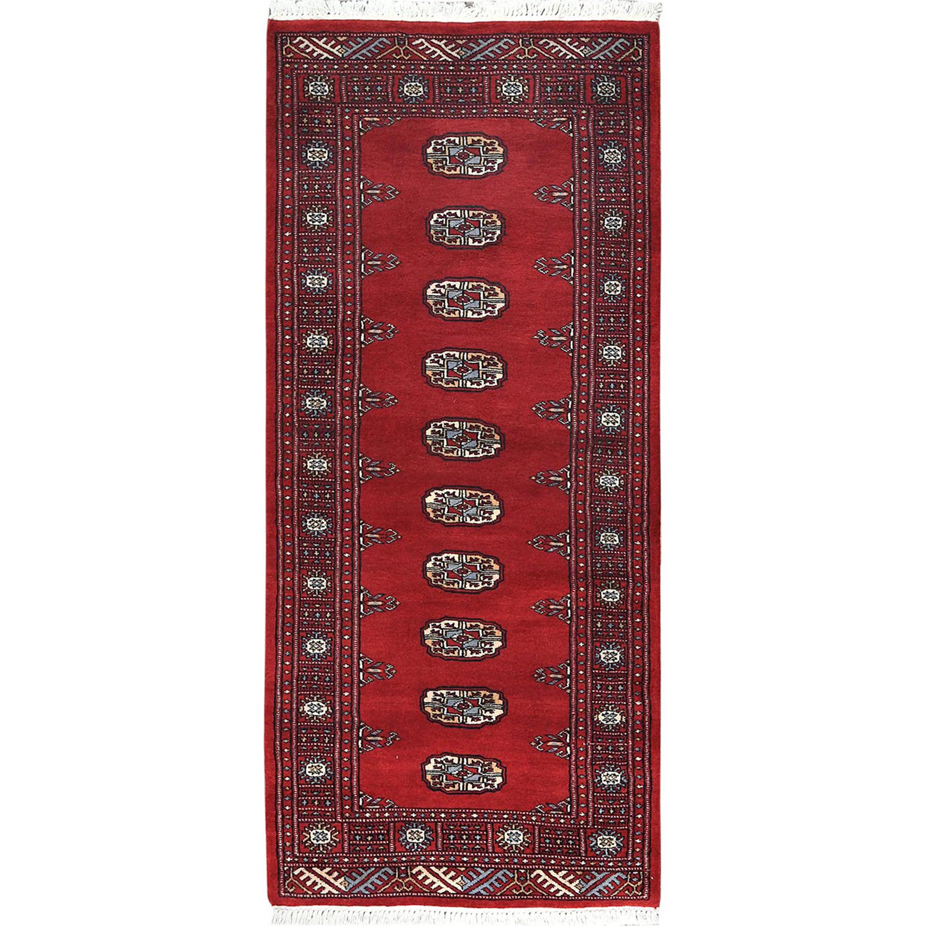 traditional Wool Hand-Knotted Area Rug 2'7