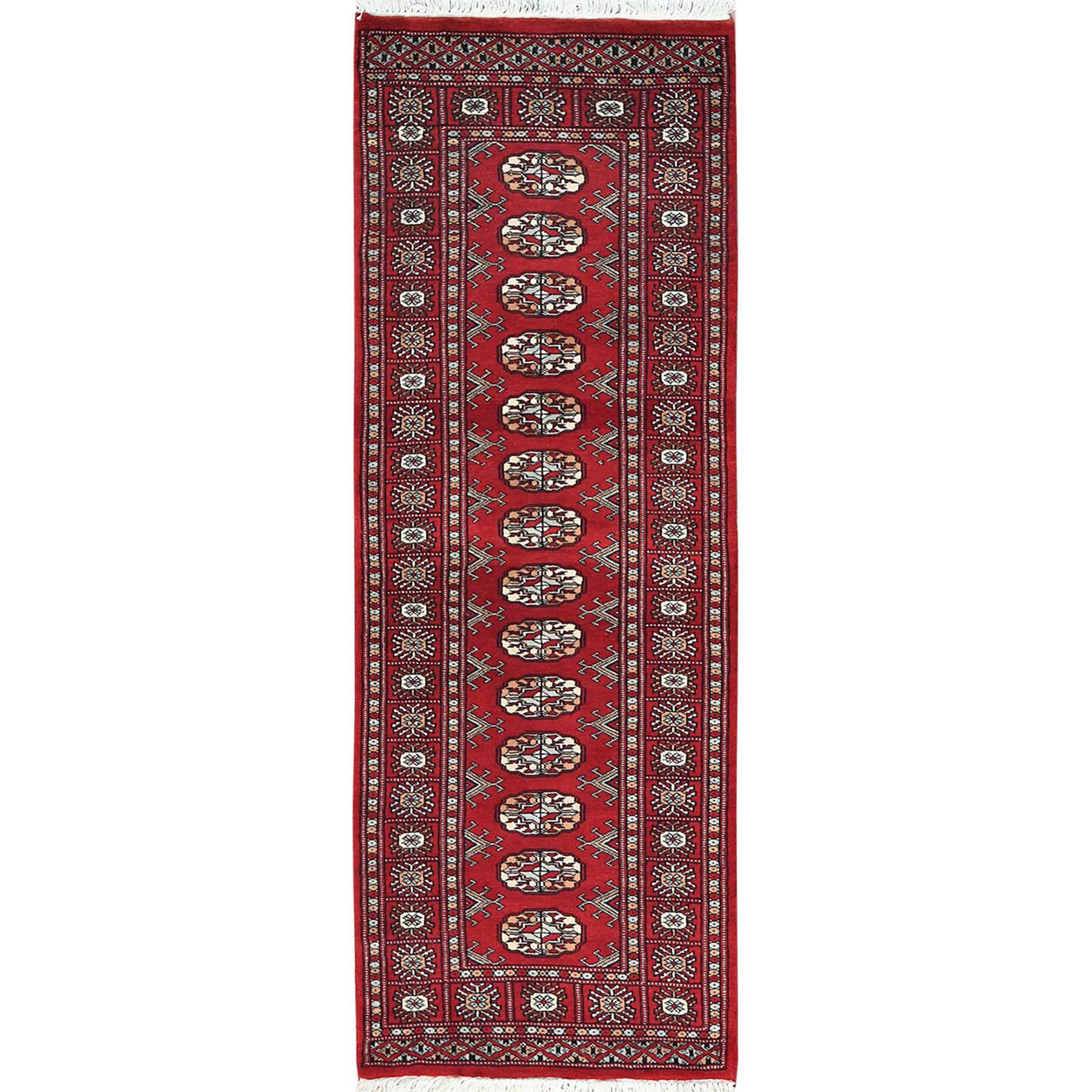 traditional Wool Hand-Knotted Area Rug 2'1
