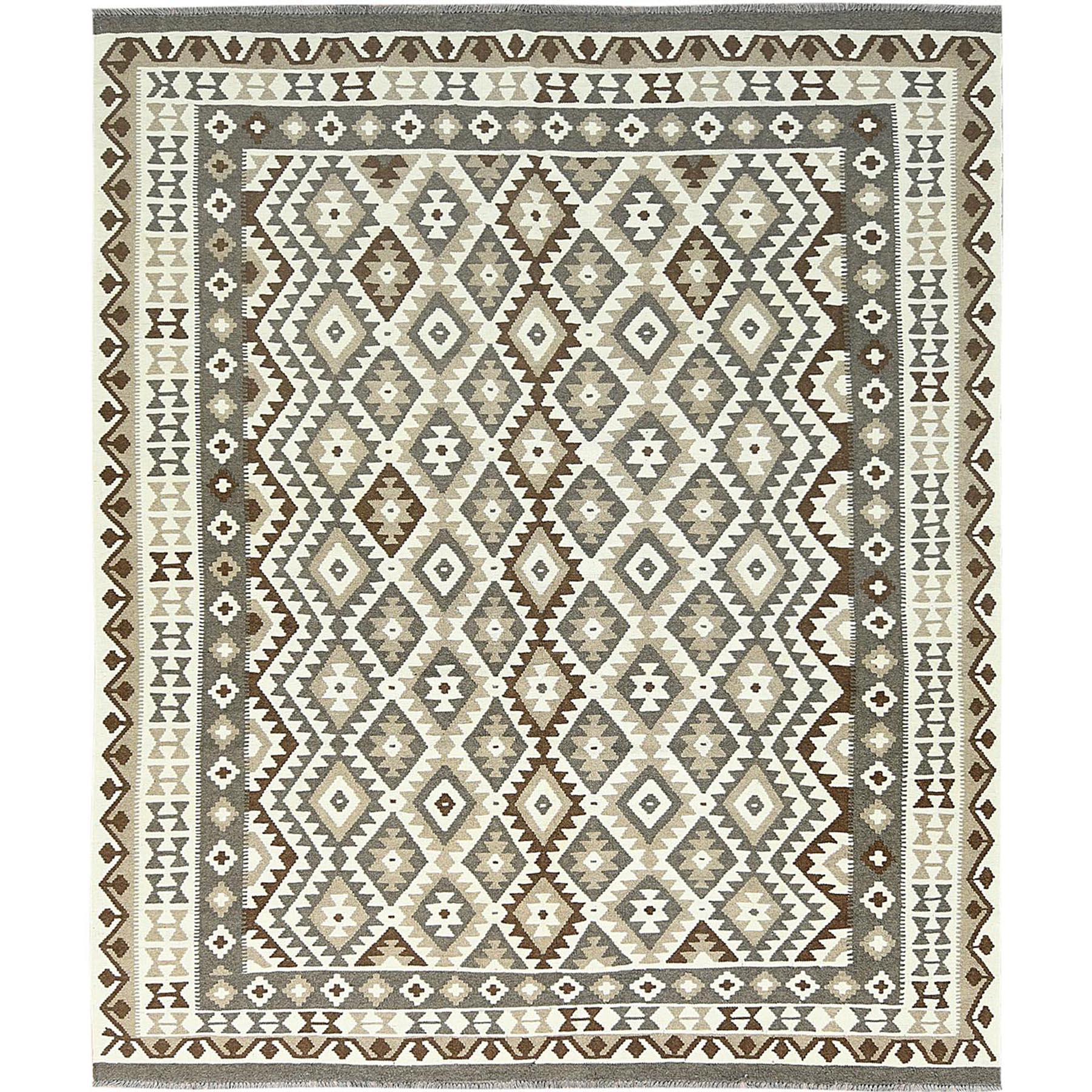 traditional Wool Hand-Woven Area Rug 8'2