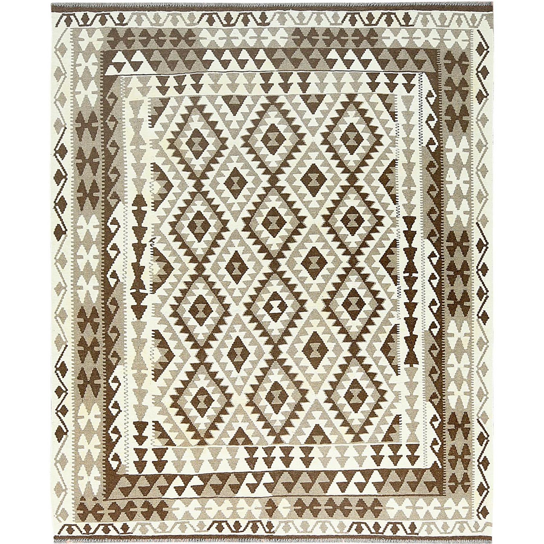 traditional Wool Hand-Woven Area Rug 8'3