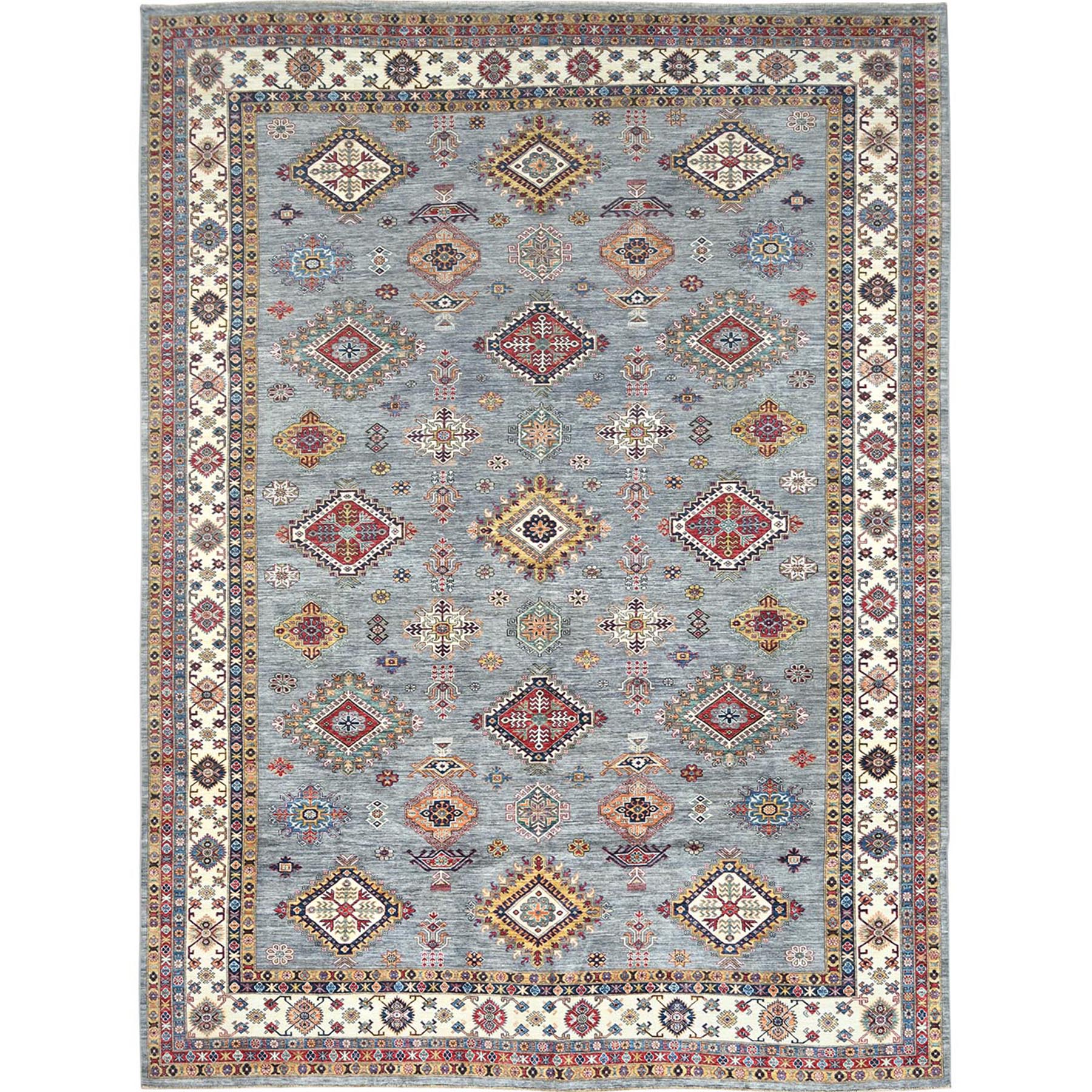  Wool Hand-Knotted Area Rug 11'8