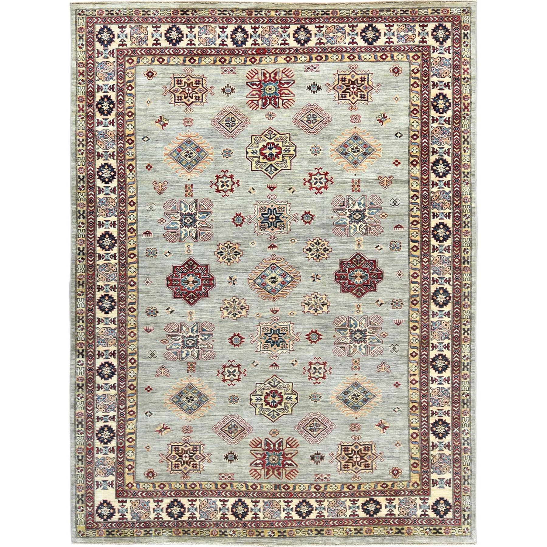  Wool Hand-Knotted Area Rug 7'9