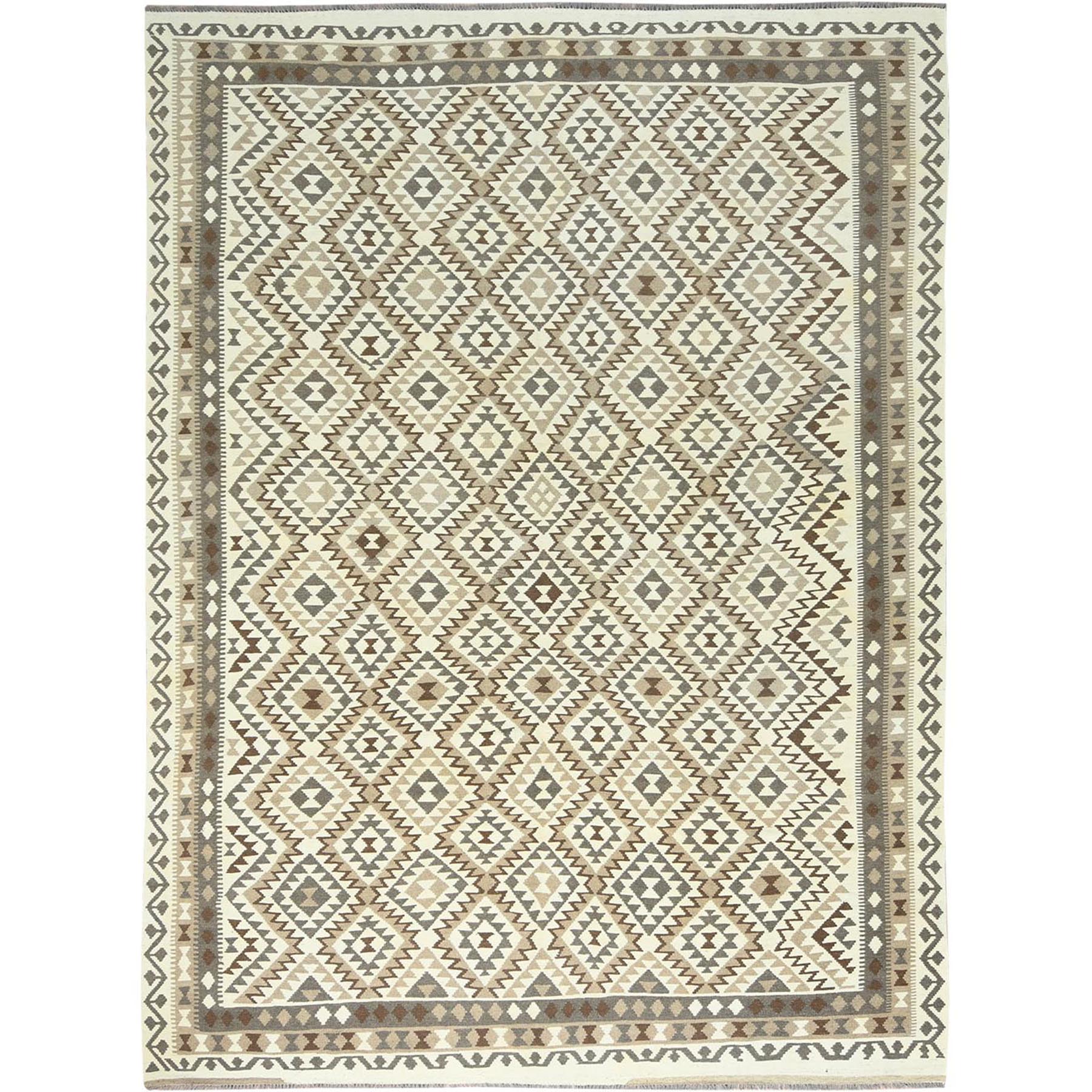 traditional Wool Hand-Woven Area Rug 9'10