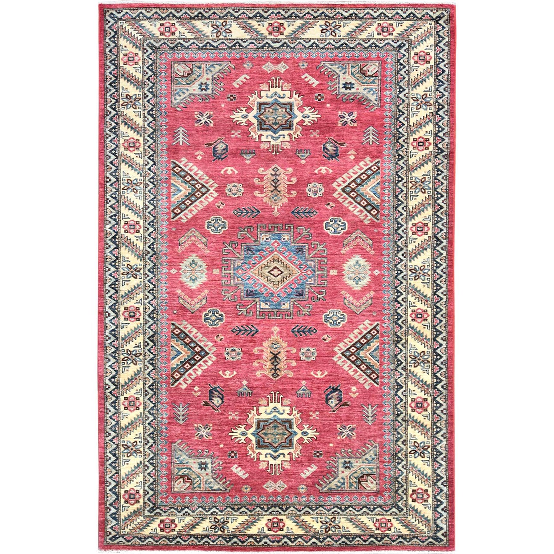  Wool Hand-Knotted Area Rug 6'0