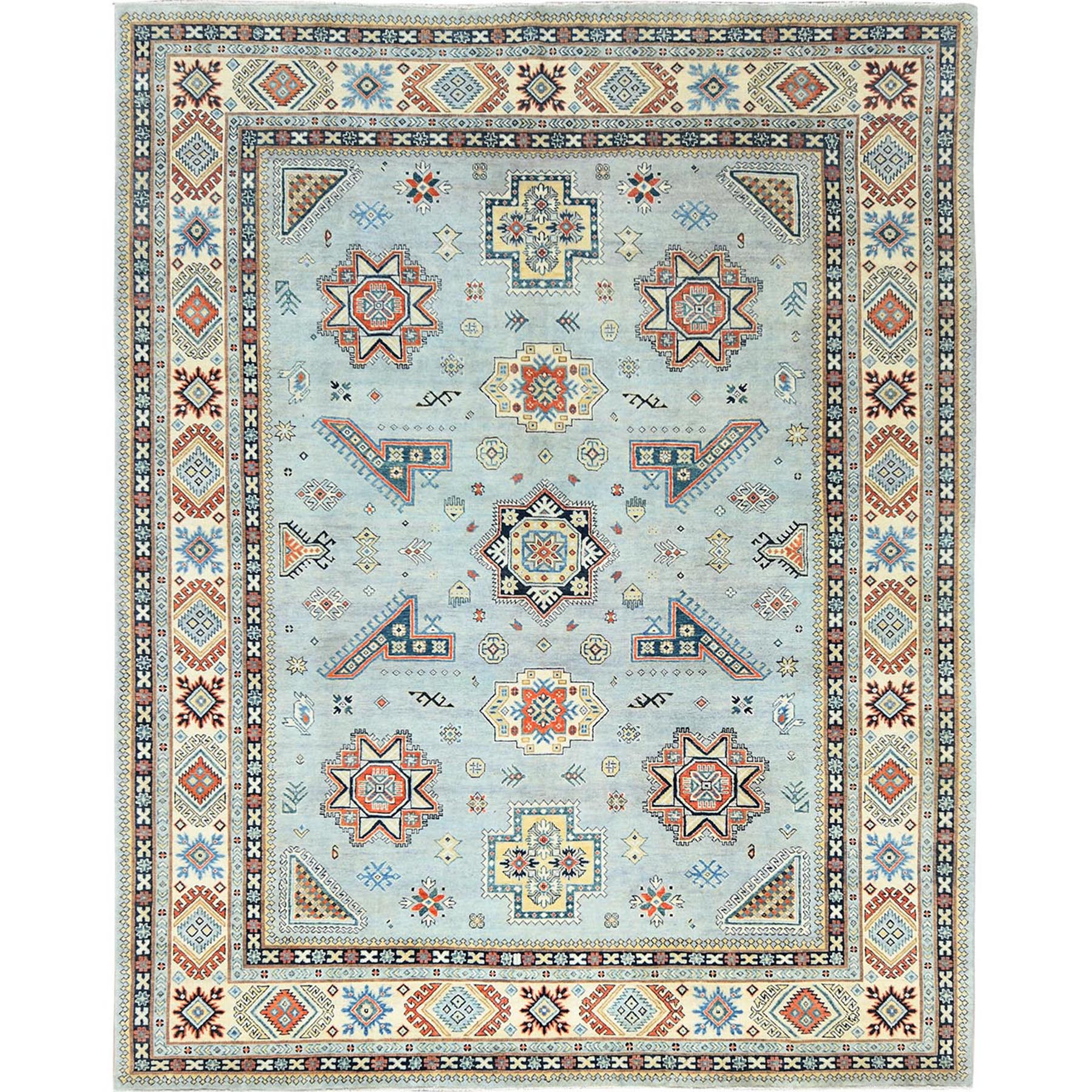  Wool Hand-Knotted Area Rug 9'0