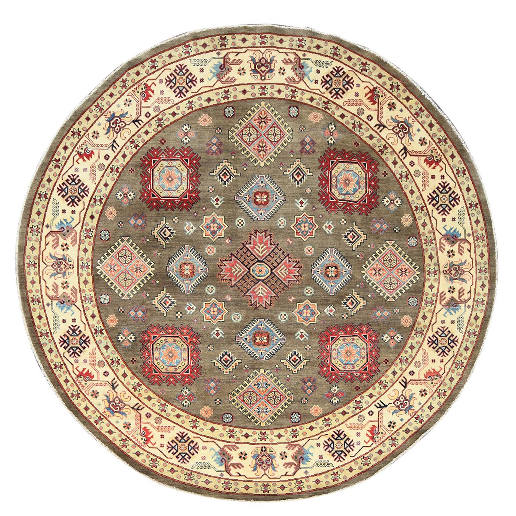  Wool Hand-Knotted Area Rug 8'10