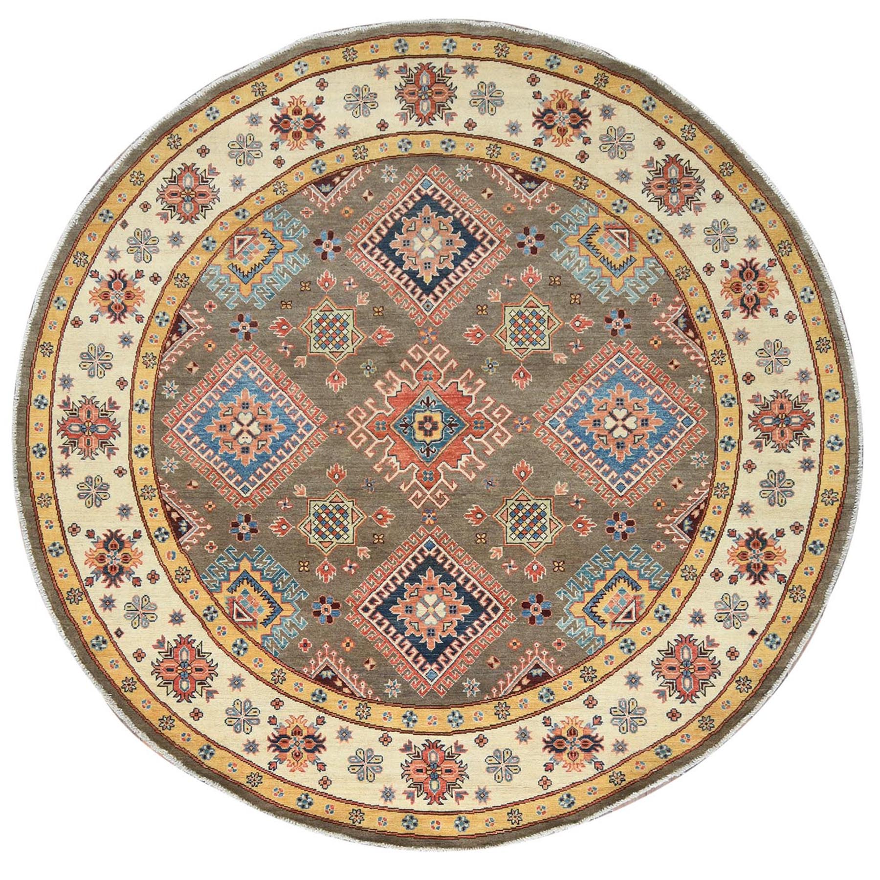  Wool Hand-Knotted Area Rug 7'9