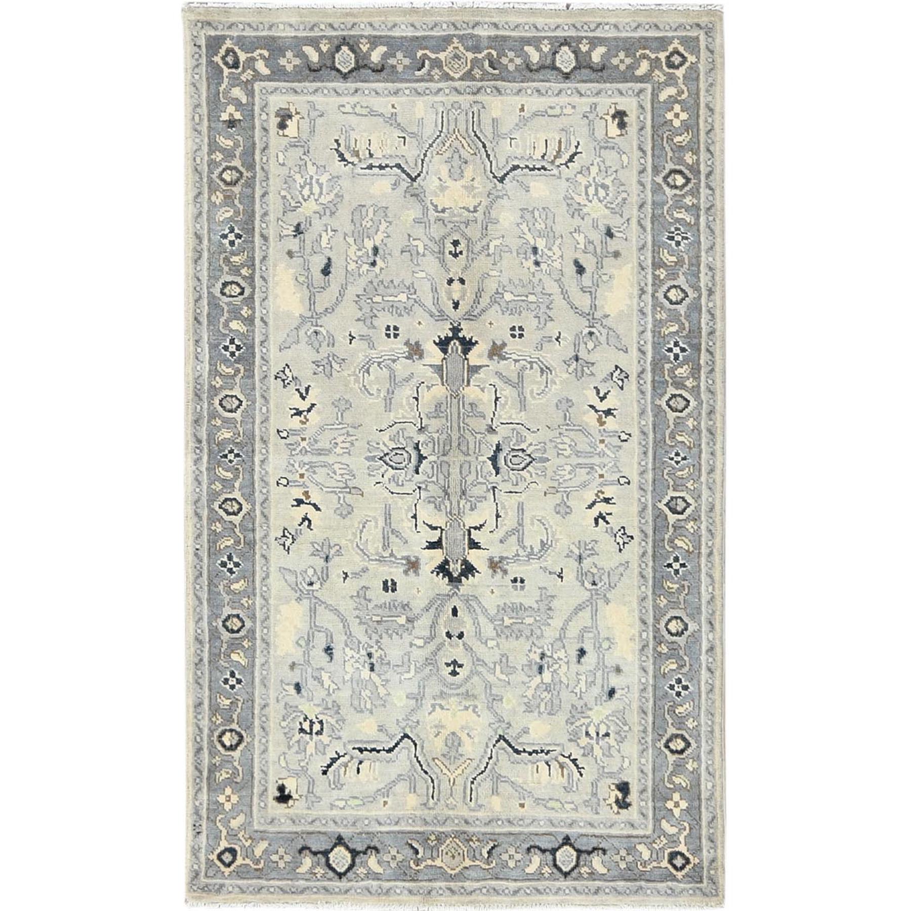  Wool Hand-Knotted Area Rug 2'10