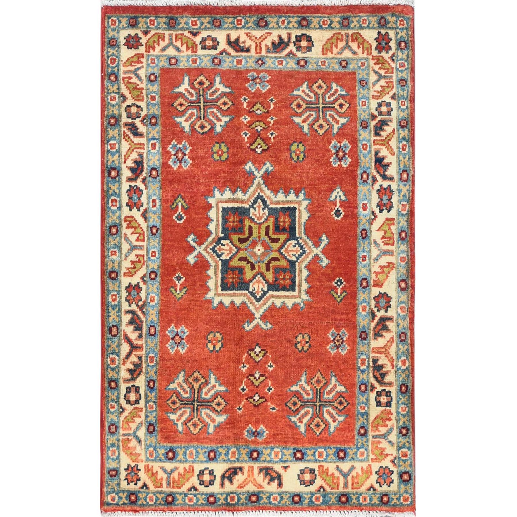  Wool Hand-Knotted Area Rug 2'1