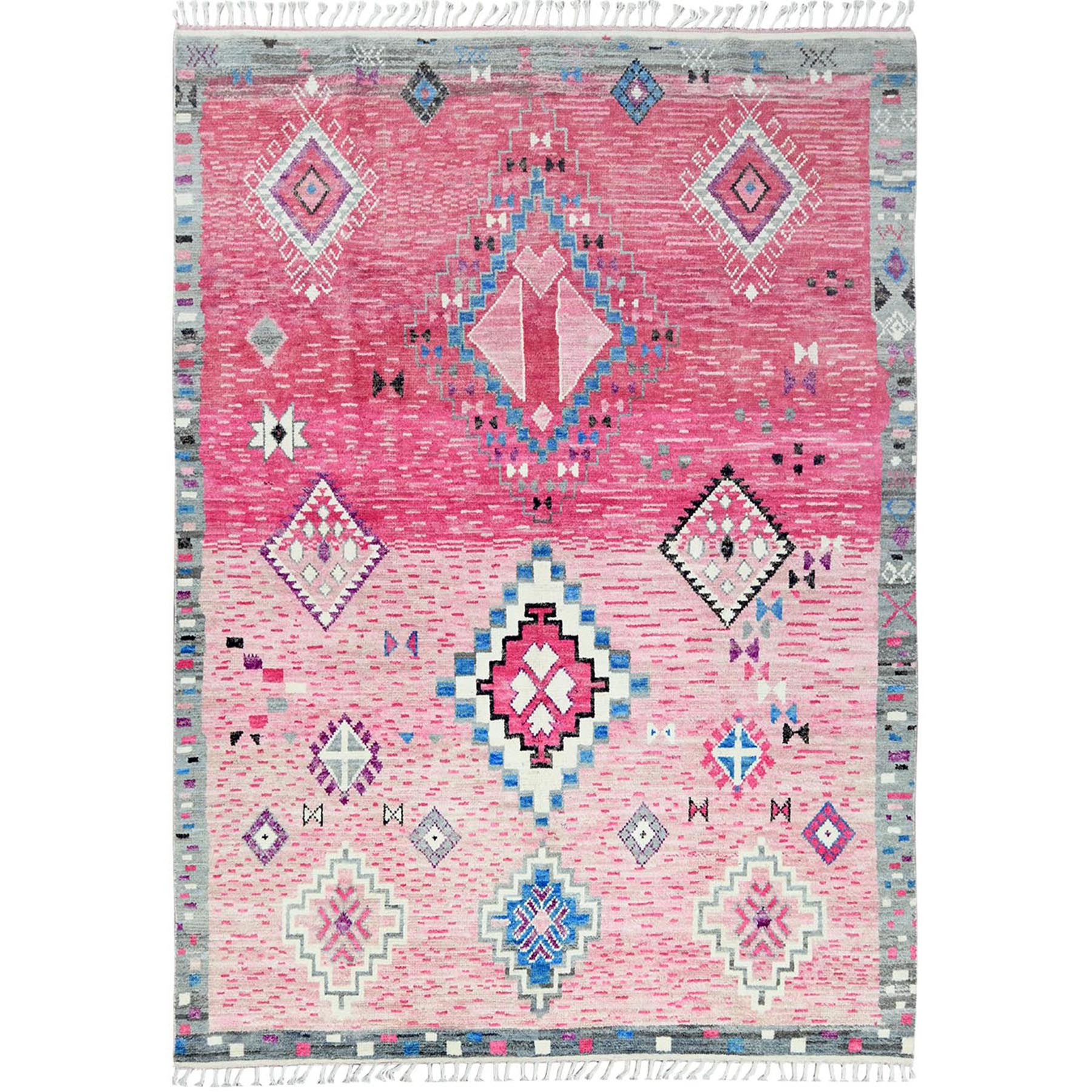 traditional Wool Hand-Knotted Area Rug 9'0