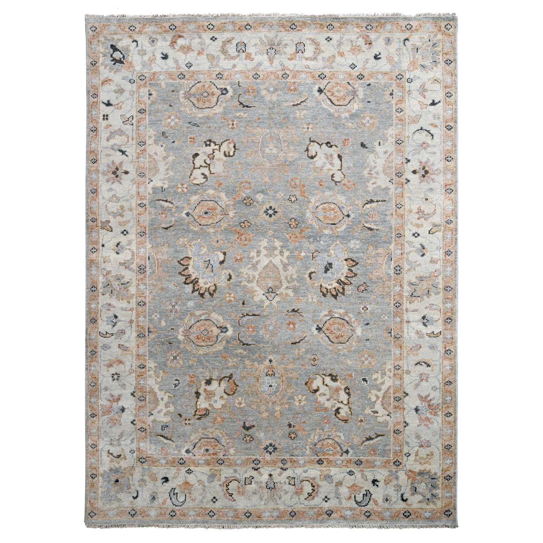 transitional Wool Hand-Knotted Area Rug 8'11