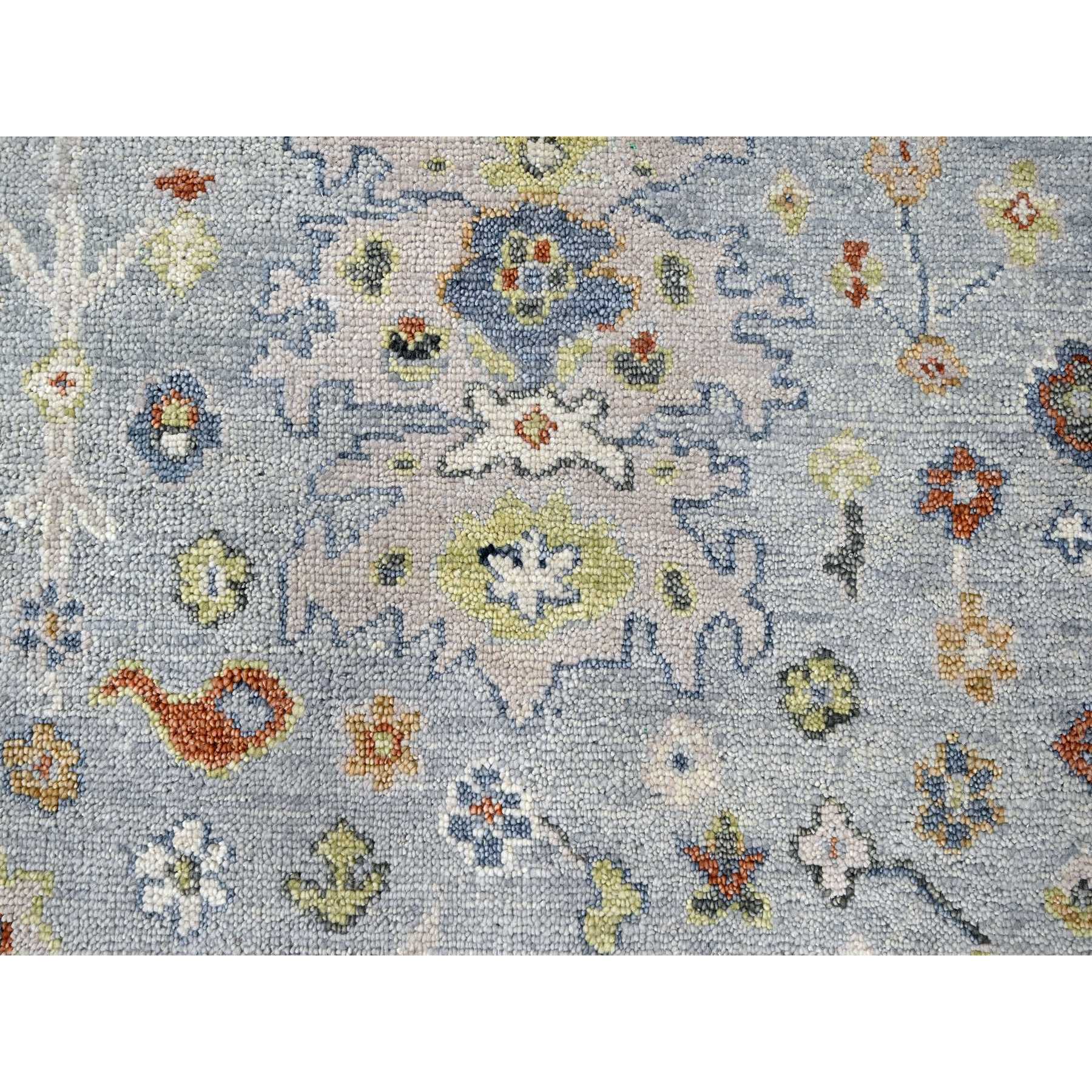 9'x11'9" Chrome, Extra Soft Wool, Hand Knotted, Oushak Design, Supple Collection, Soft and Vibrant Pile, Oriental Rug Sh84565