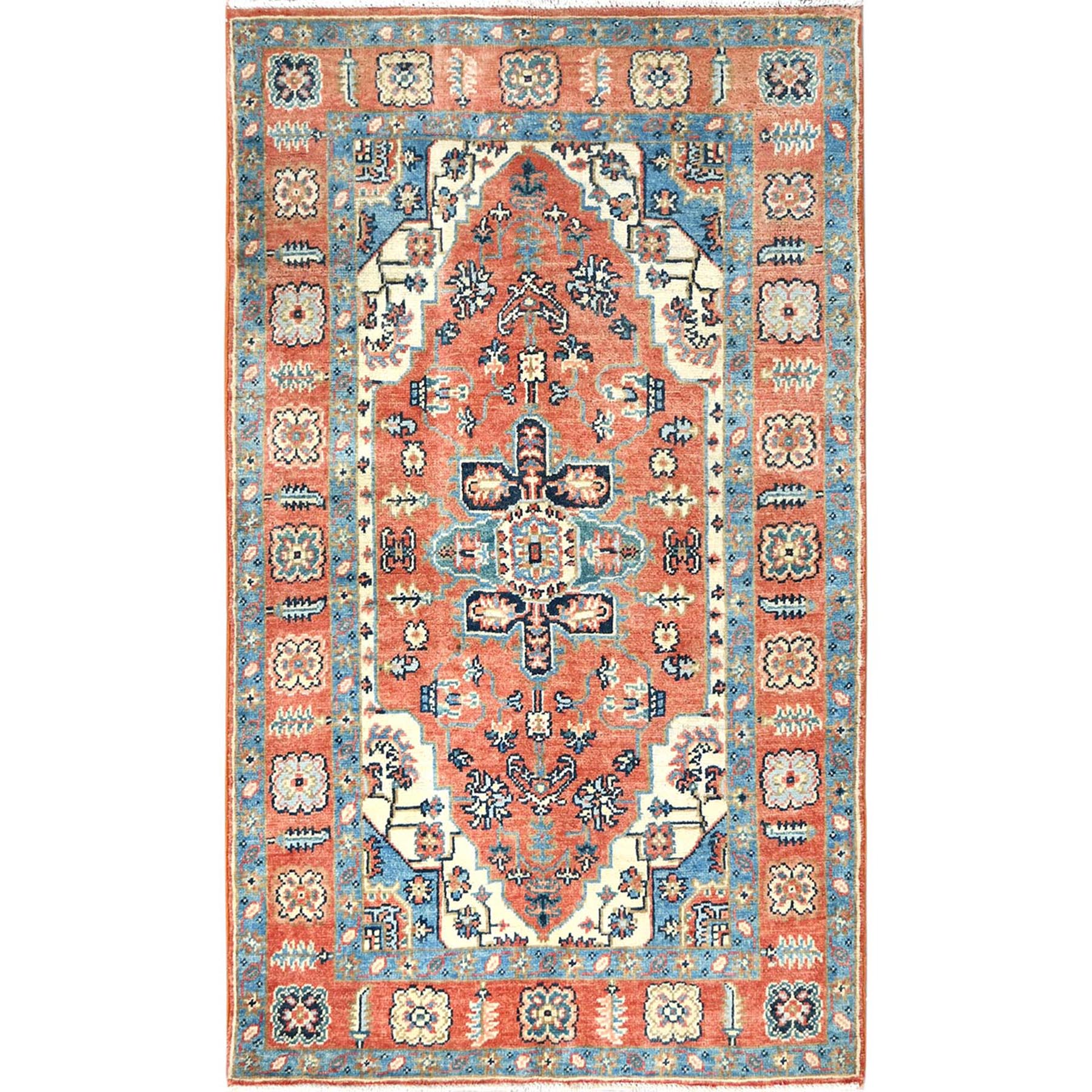 Wool Hand-Knotted Area Rug 2'10