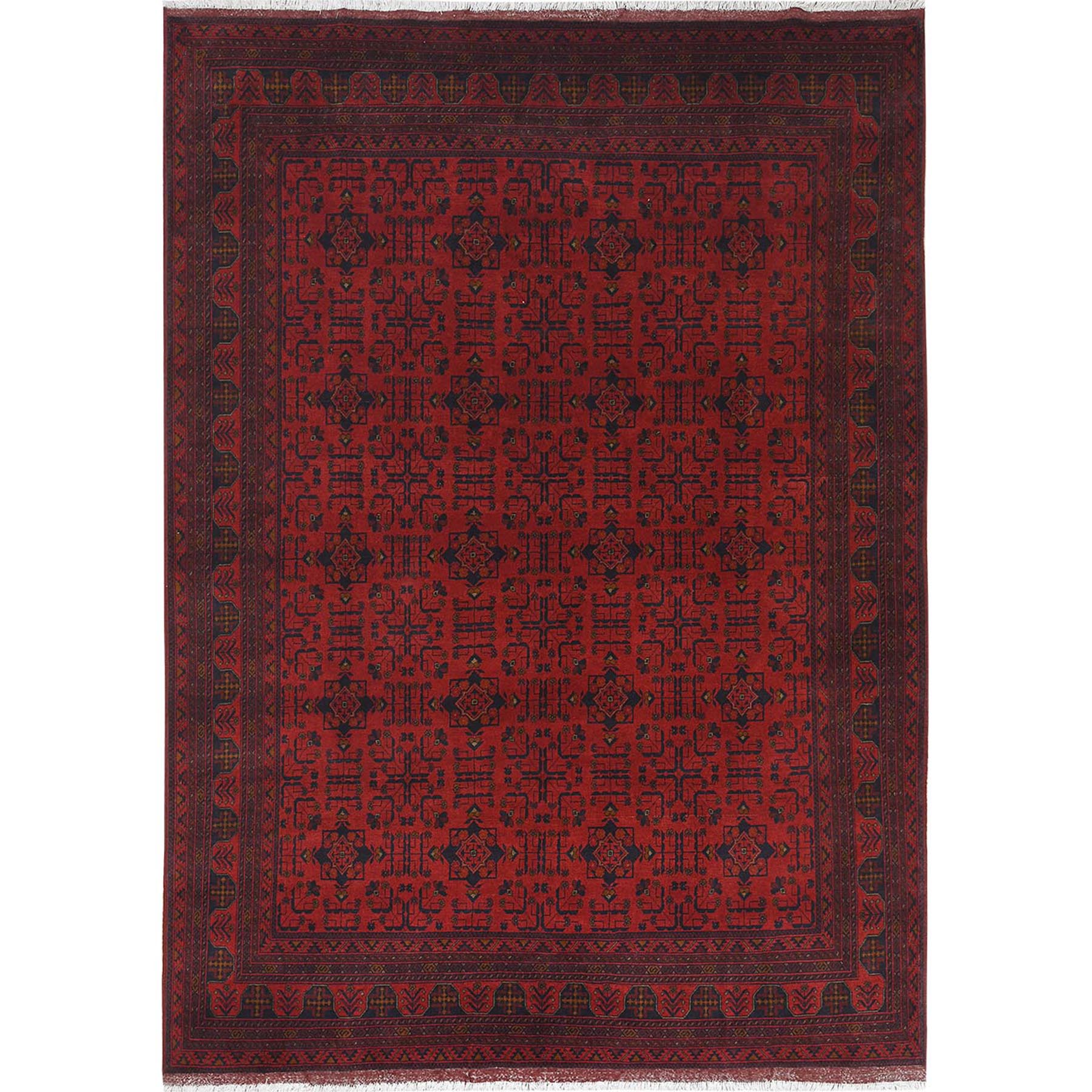 traditional Wool Hand-Knotted Area Rug 8'3