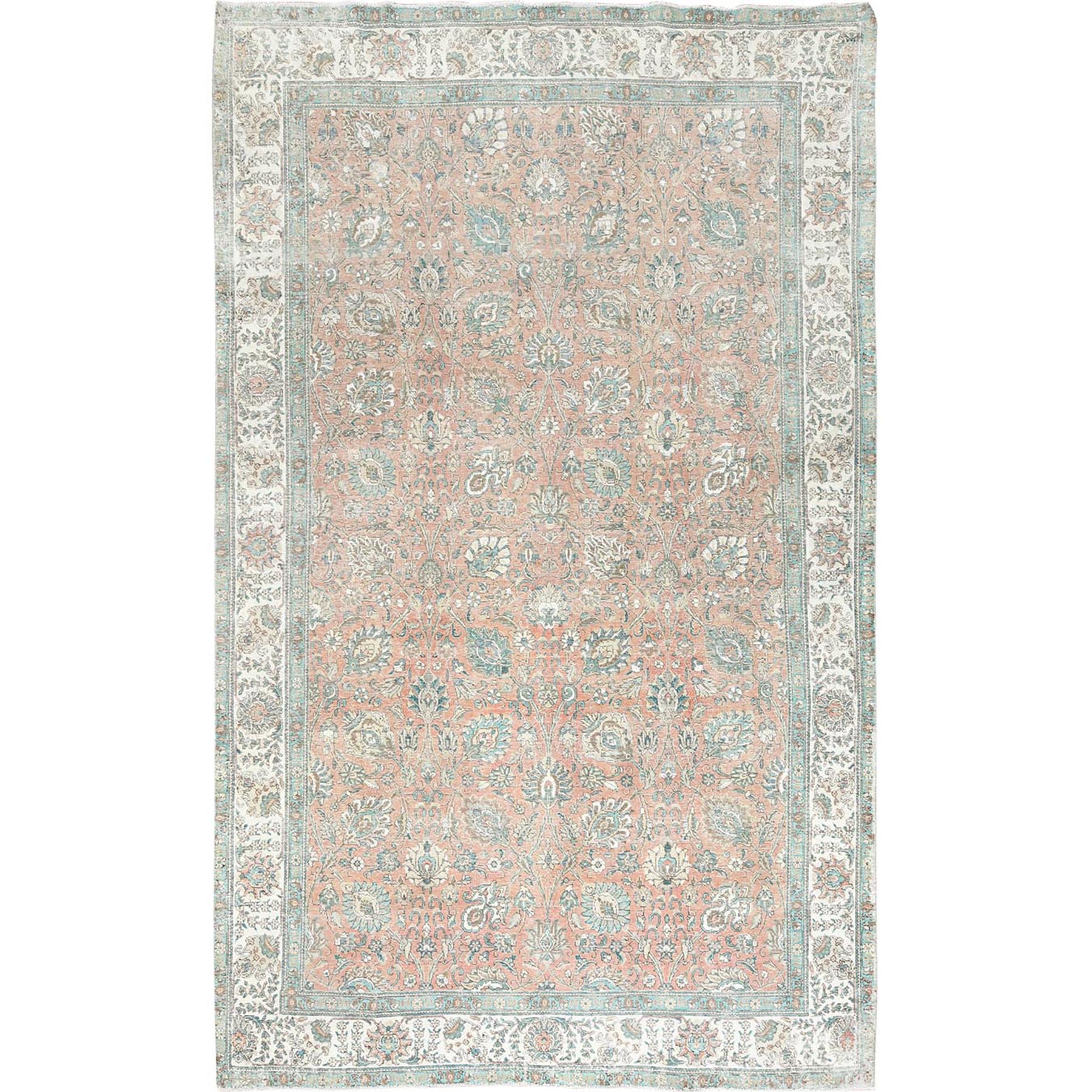  Wool Hand-Knotted Area Rug 9'7