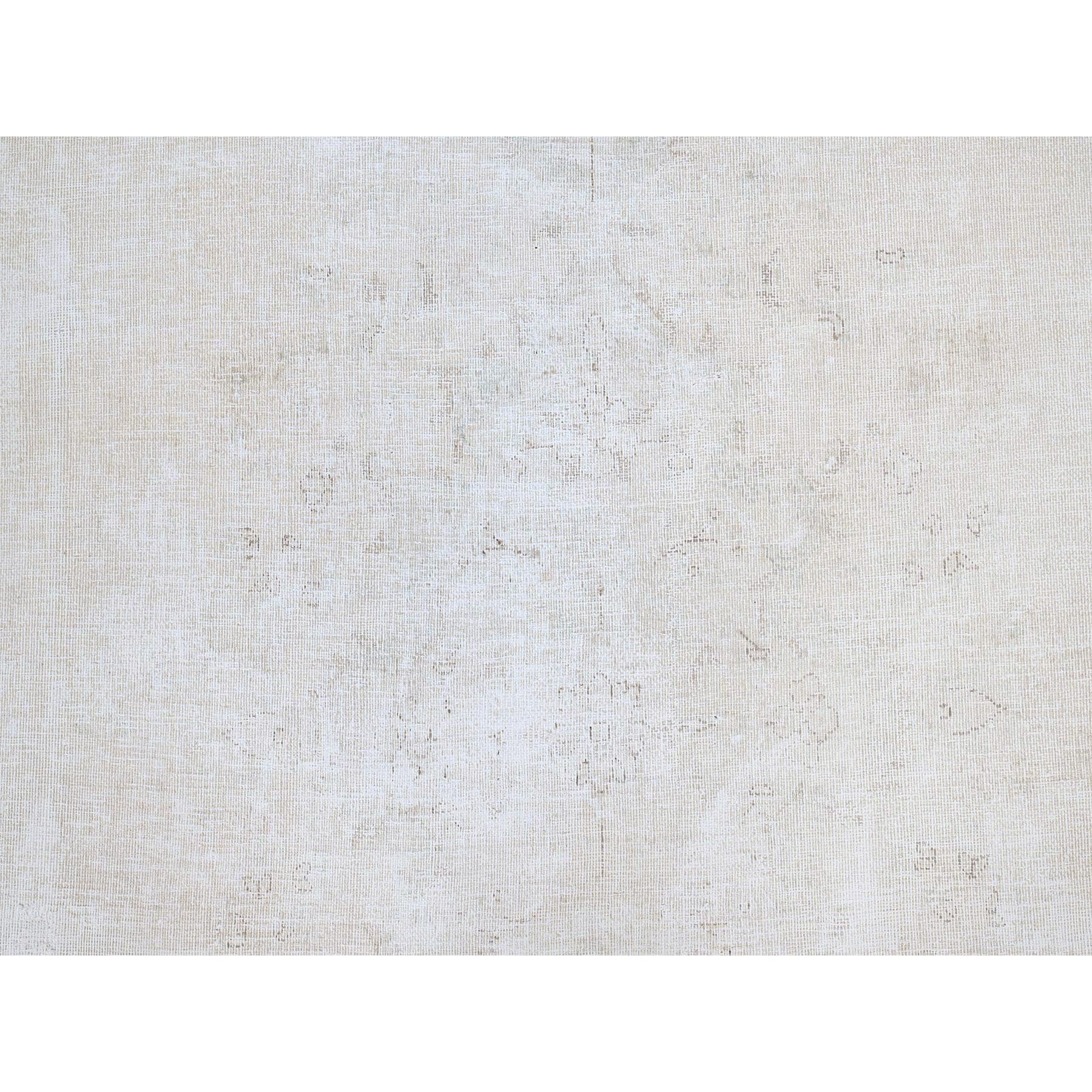 8'2"x11'8" Alice Blue, Vintage Persian Kerman, Evenly Worn, 100% Wool, Hand Knotted, Cleaned with Sides and Edges Professionally Secured, Oriental Rug Sh85523
