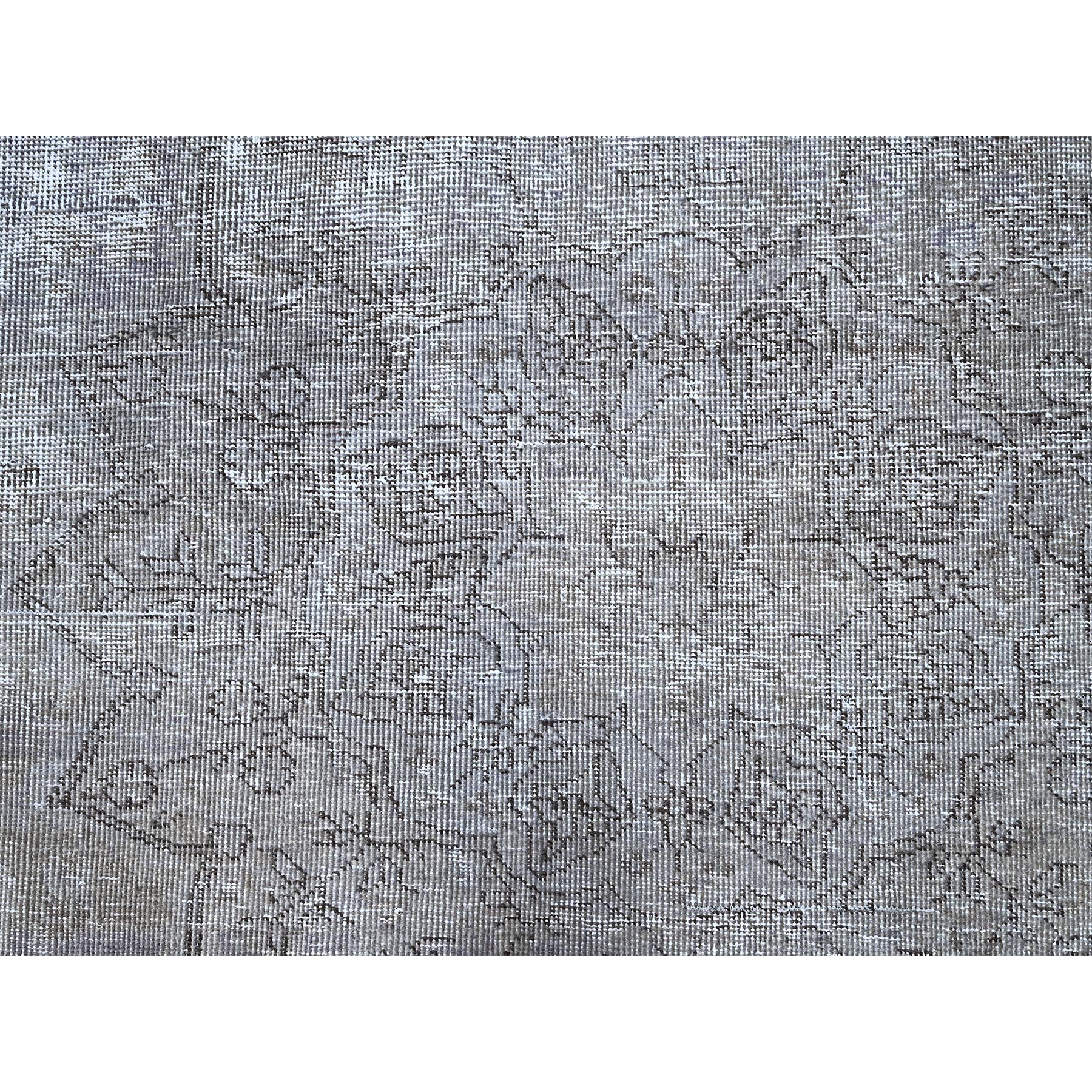 7'1"x10'4" Eminence Purple, Rustic Feel, Soft Wool, Hand Knotted, Vintage Persian Tabriz, Worn Down, Oriental Rug Sh85541