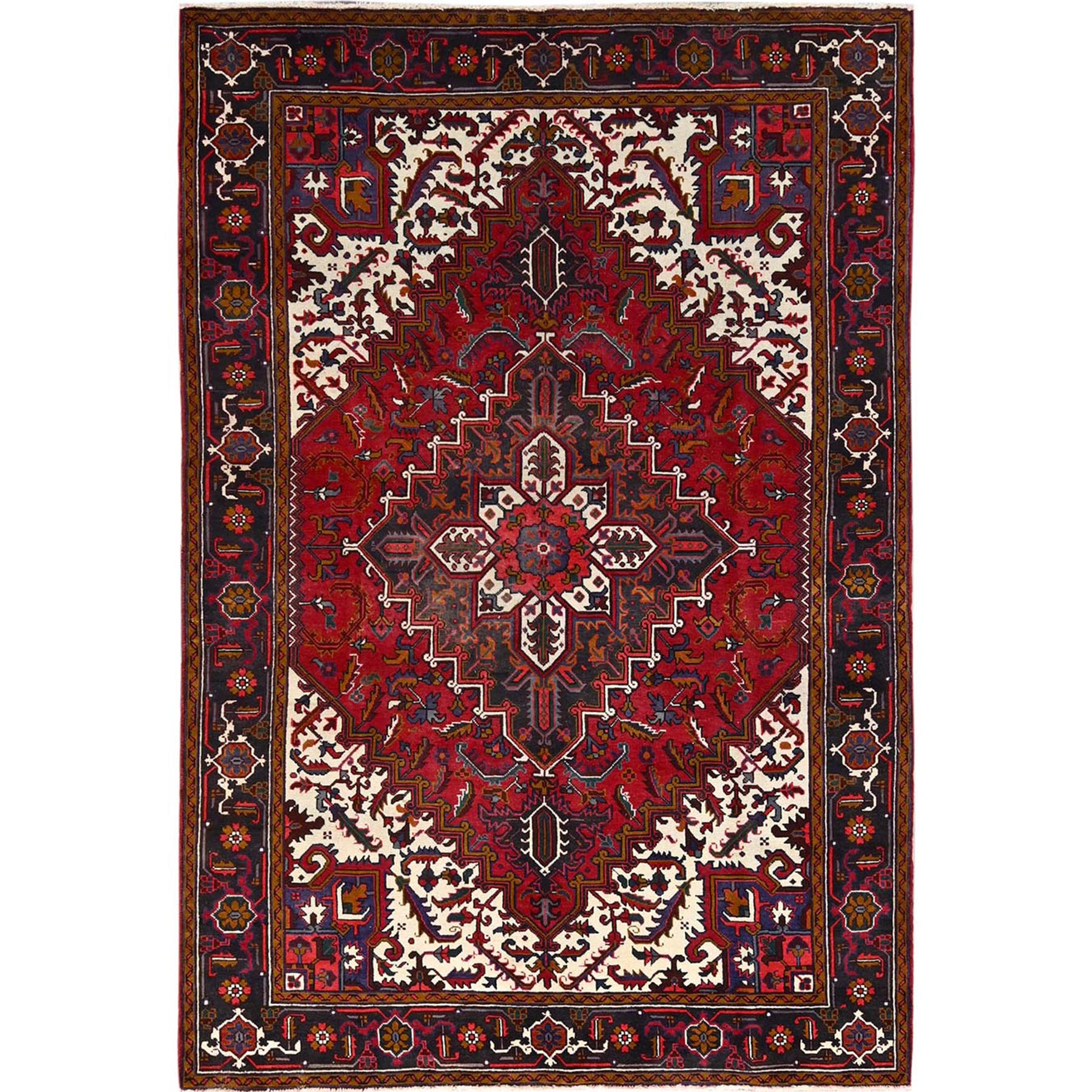  Wool Hand-Knotted Area Rug 6'7