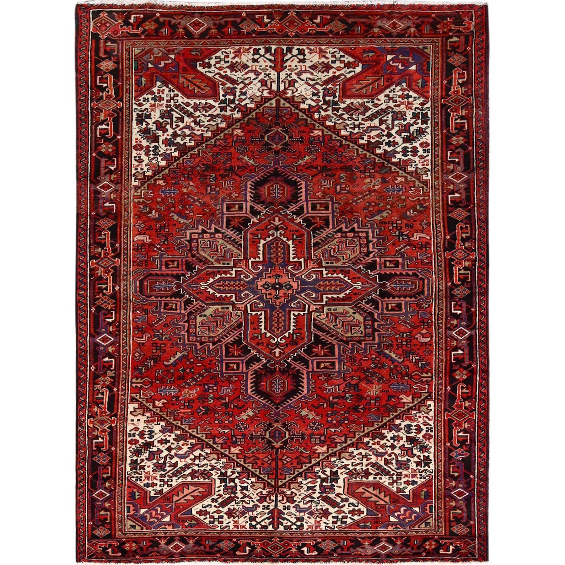  Wool Hand-Knotted Area Rug 6'7