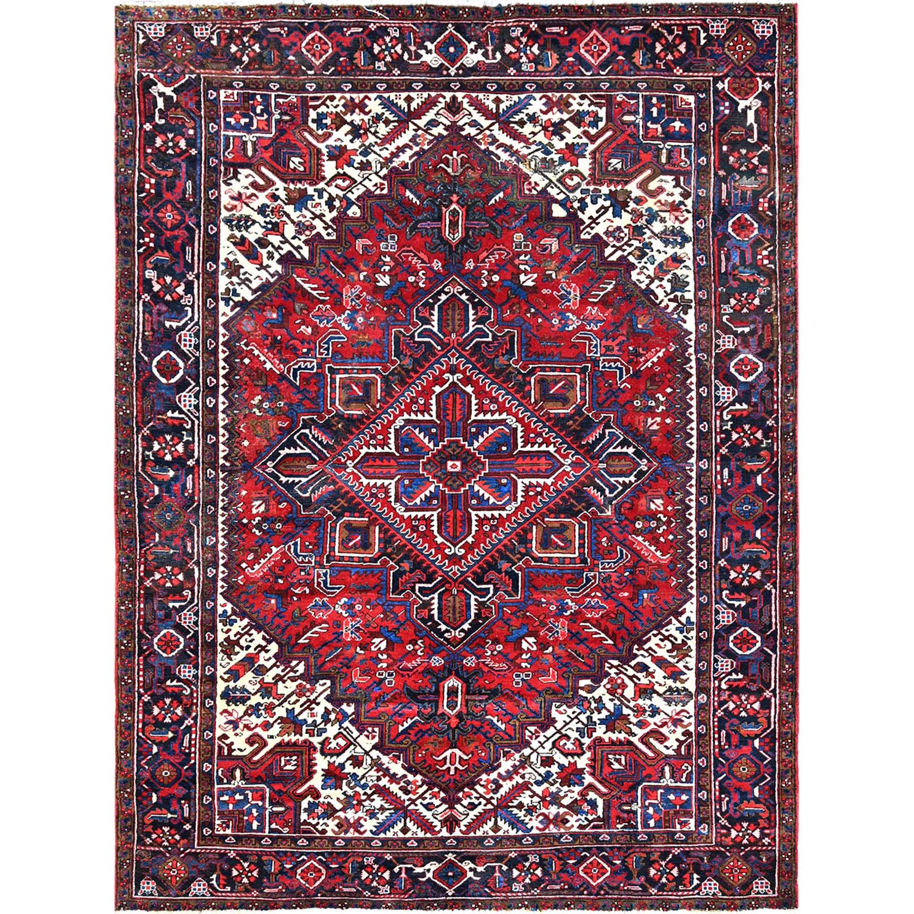  Wool Hand-Knotted Area Rug 7'2
